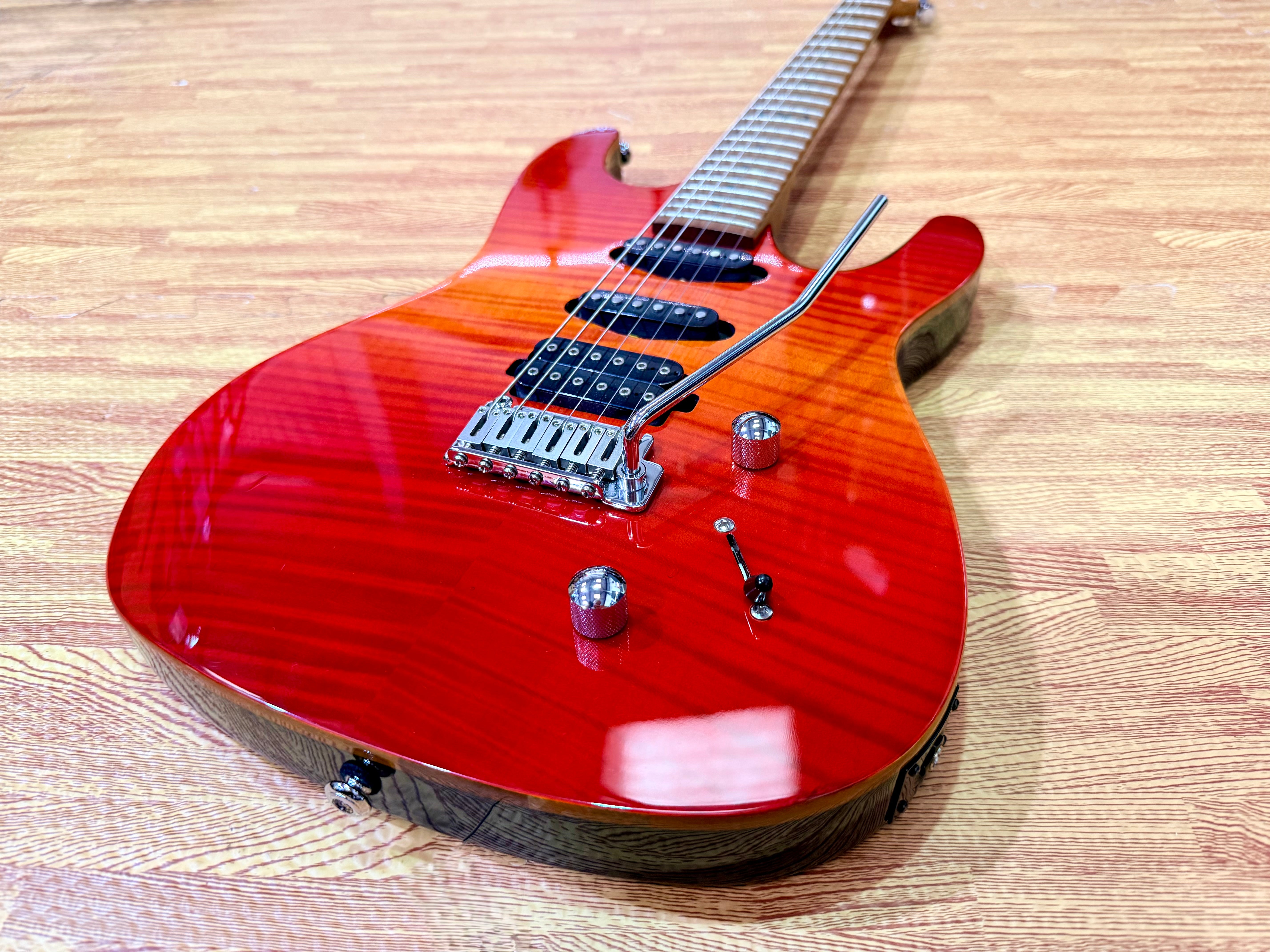 ☀️2020☀️ Chapman Guitars ML1 Hybrid~ Cali Sunset Red HSS~ Roasted Maple Neck!