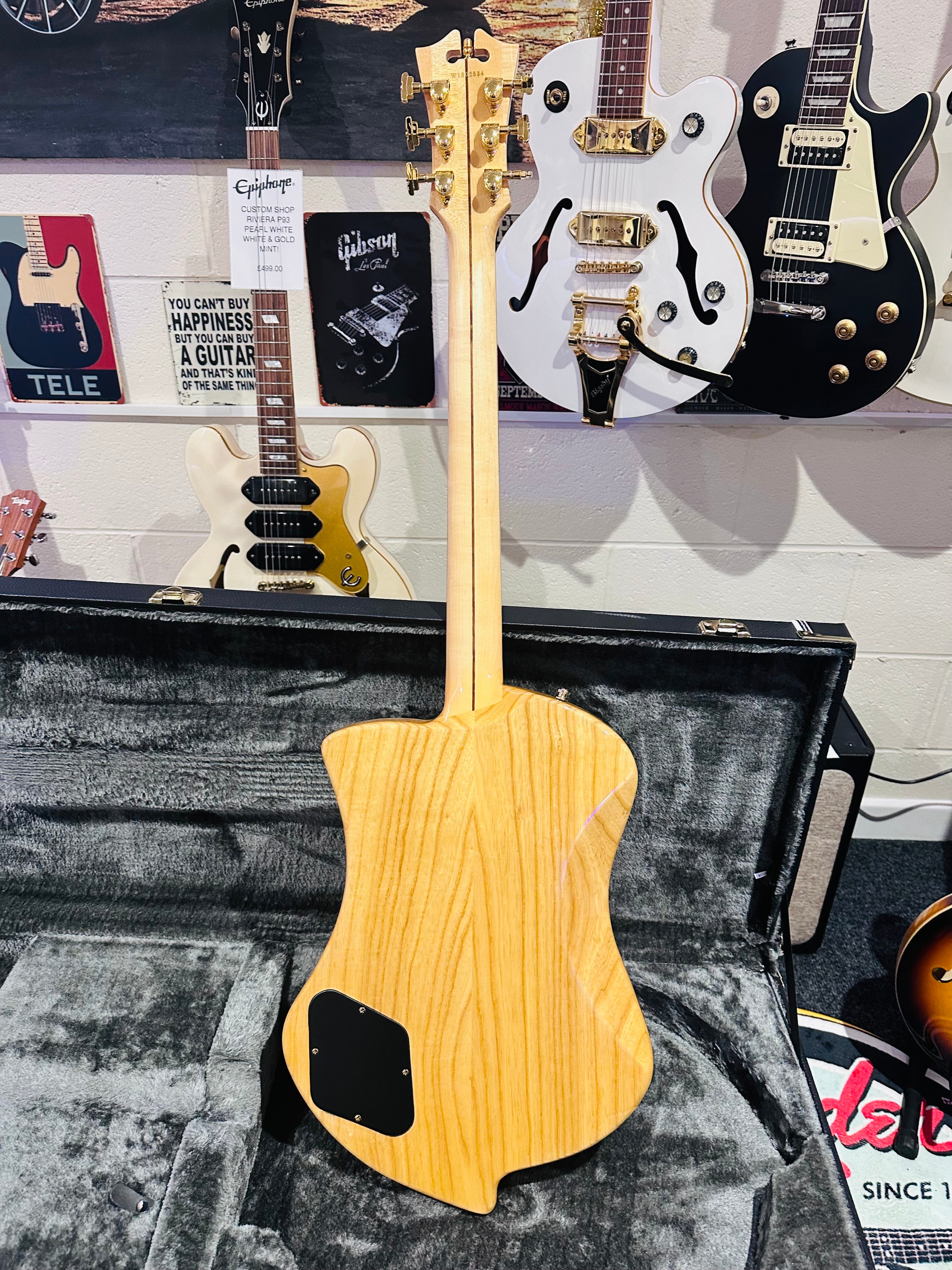 🌟MINT🌟 D'Angelico Ludlow Deluxe~ Swamp Ash Natural~2018~ Hard Case~MUST SEE 🌟