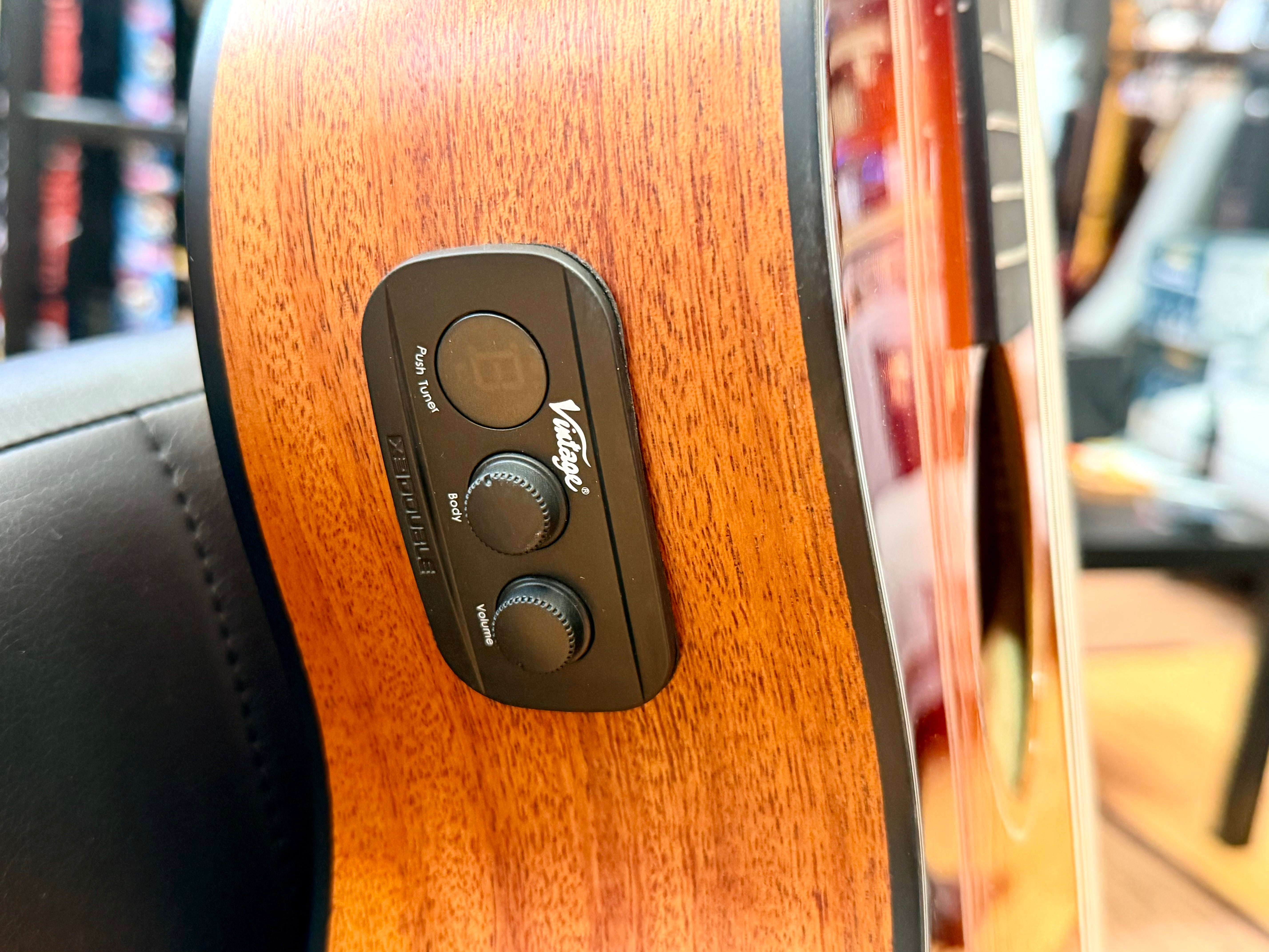 ✨NEW✨ Vintage Pacific Coast VEC300CB Electro-Acoustic Guitar~ Cherry Burst!