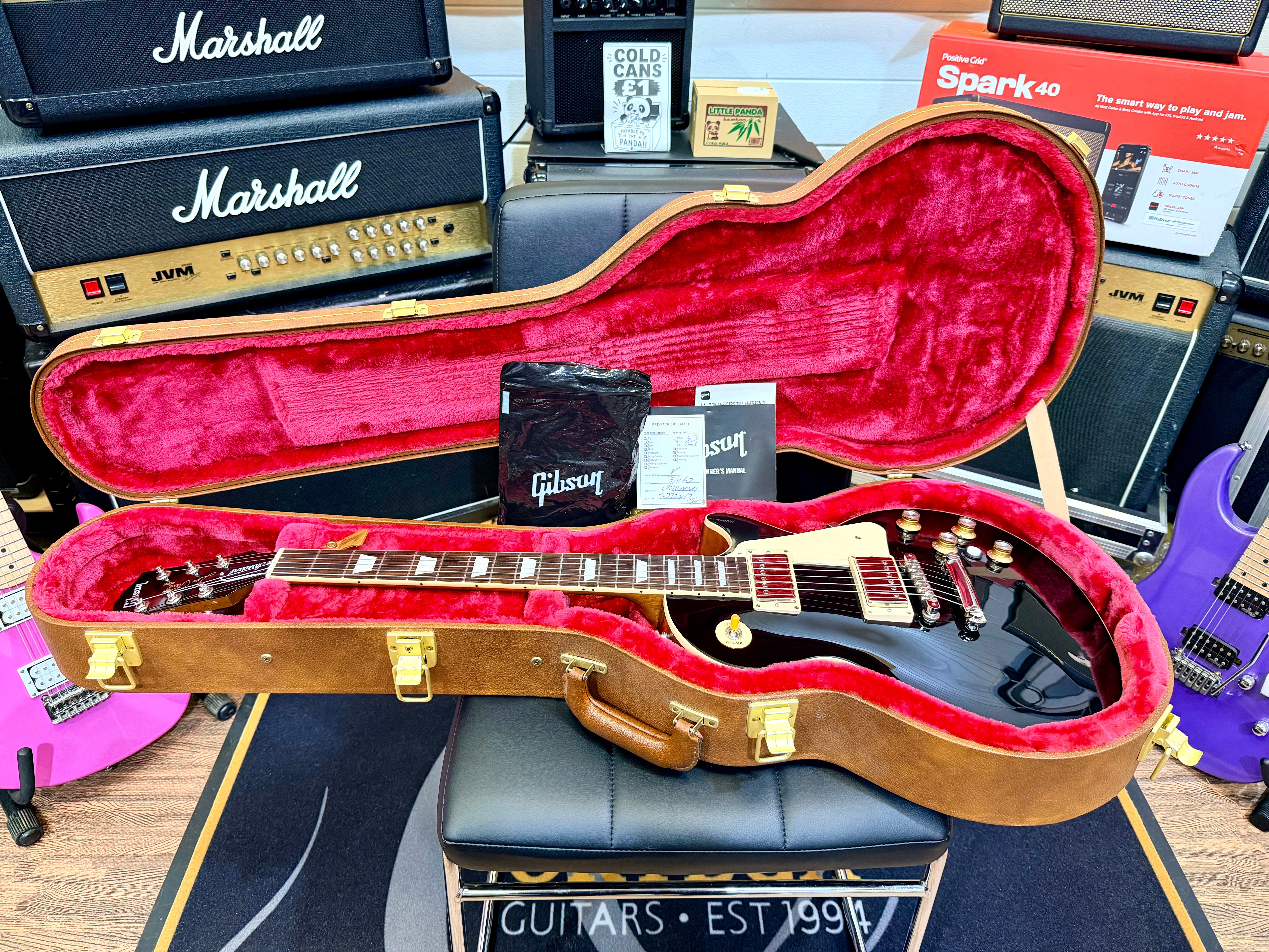 π₯2023π₯ Gibson Les Paul Standard 60s Plain Top Ebony~ Seymour Duncan/Killswitch