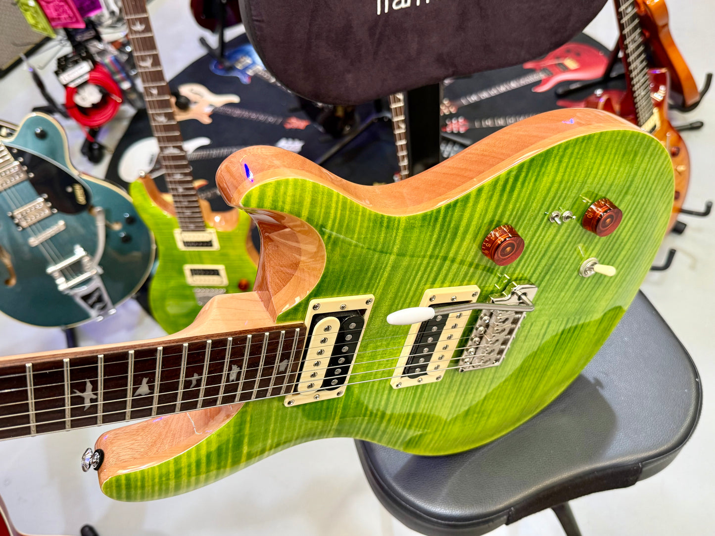 🌟STUNNING🌟 PRS SE Custom 24-08~ Eriza Verde~ With Gig Bag~ Coil Split~ WOW!