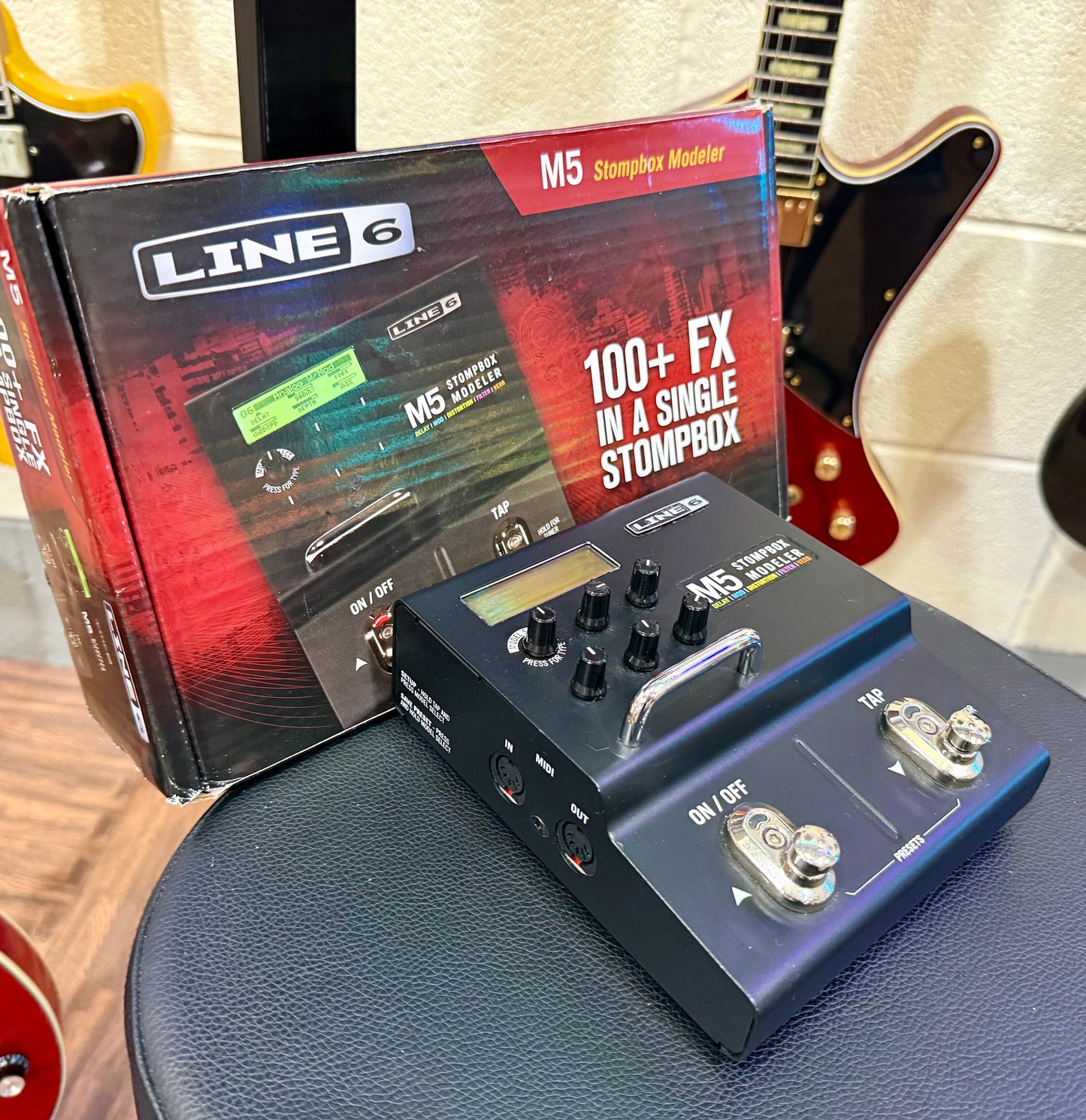 🎸 Line 6 M5 Stompbox Modeller Electric Guitar Multi-Effects Processor Pedal 🎸