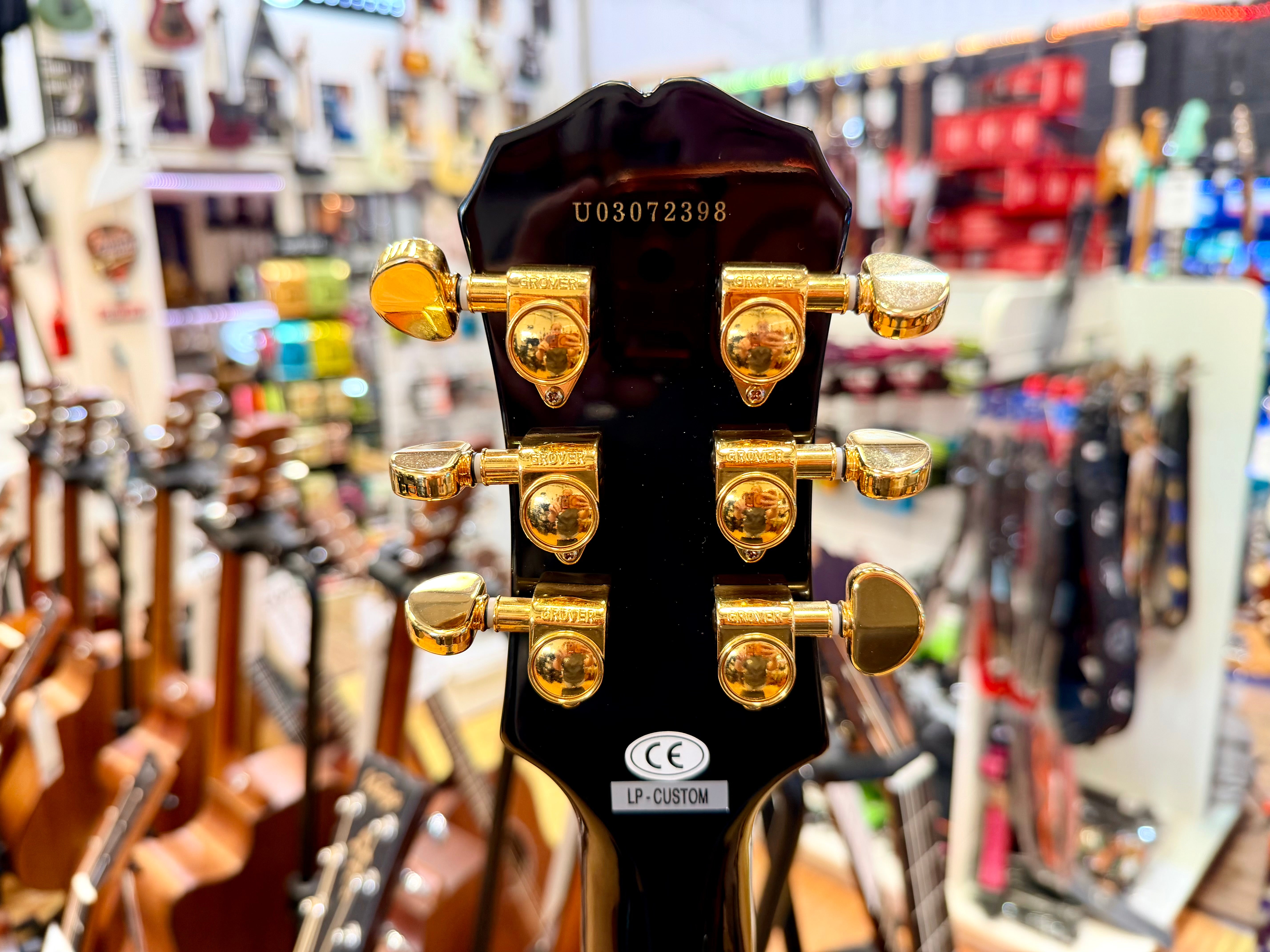 ✨2003✨ Epiphone Les Paul Custom~ Ebony~ Unsung Korea~ Black & Gold~ Cherished!