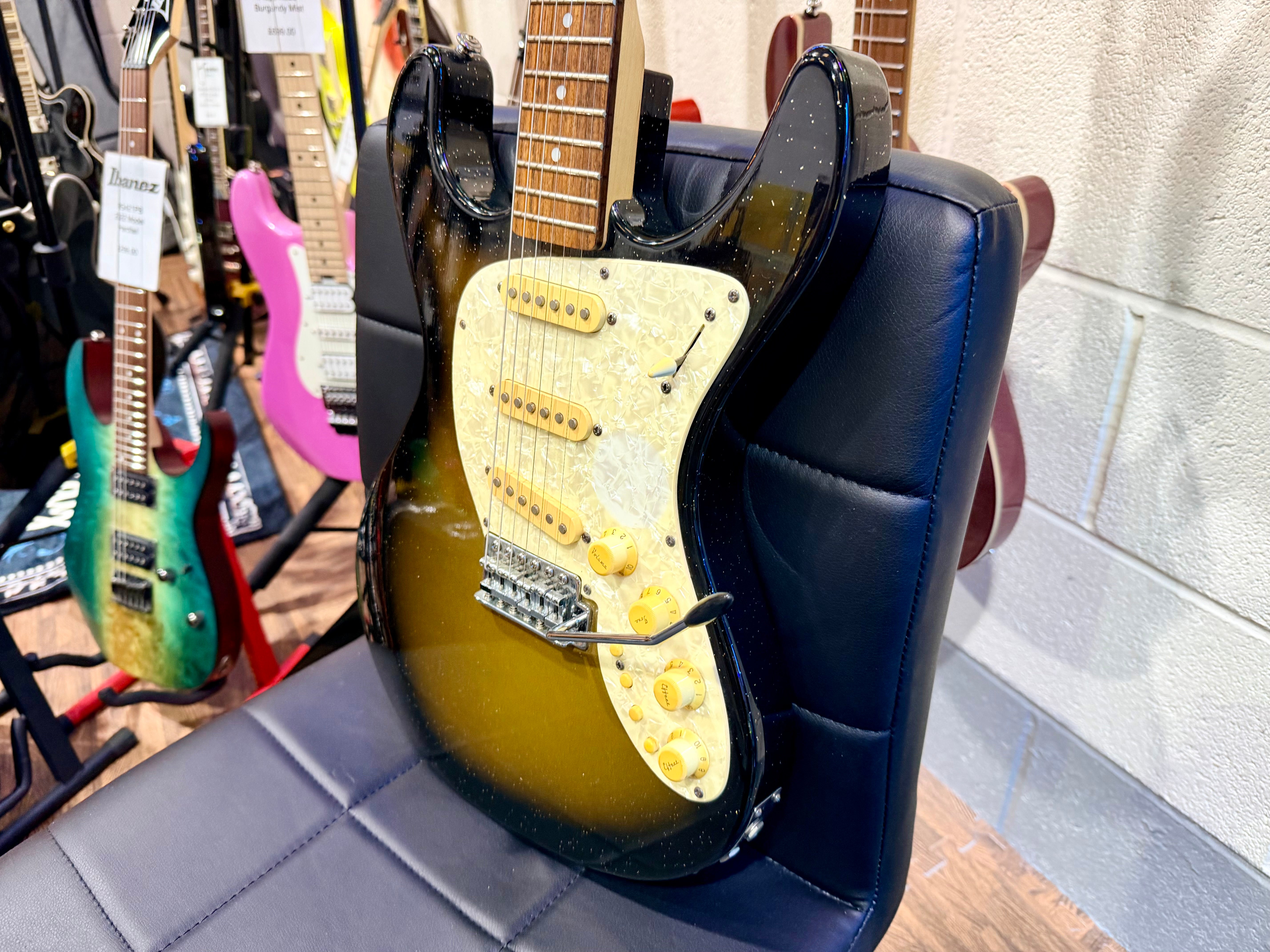 🔥RARE🔥 Danelectro Danoblaster Innuendo Electric Guitar~ Korea 2000 + Effects!