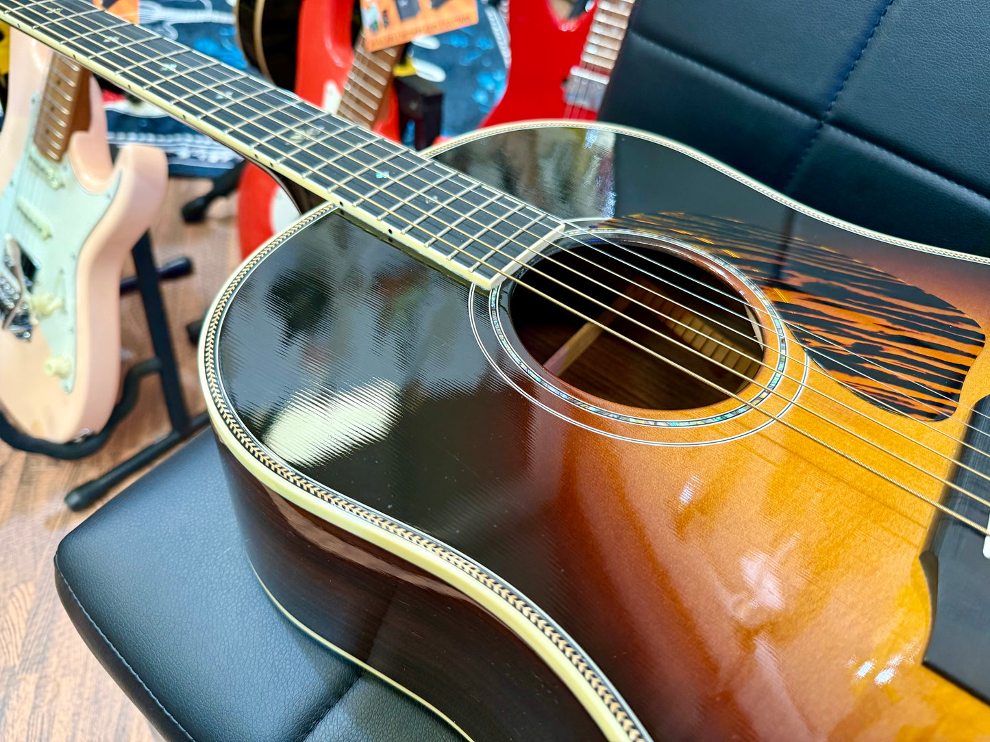 🔥2017 USA🔥 Gibson J45 Custom Electro Acoustic Guitar~ Hard Case~ REPAIRED!