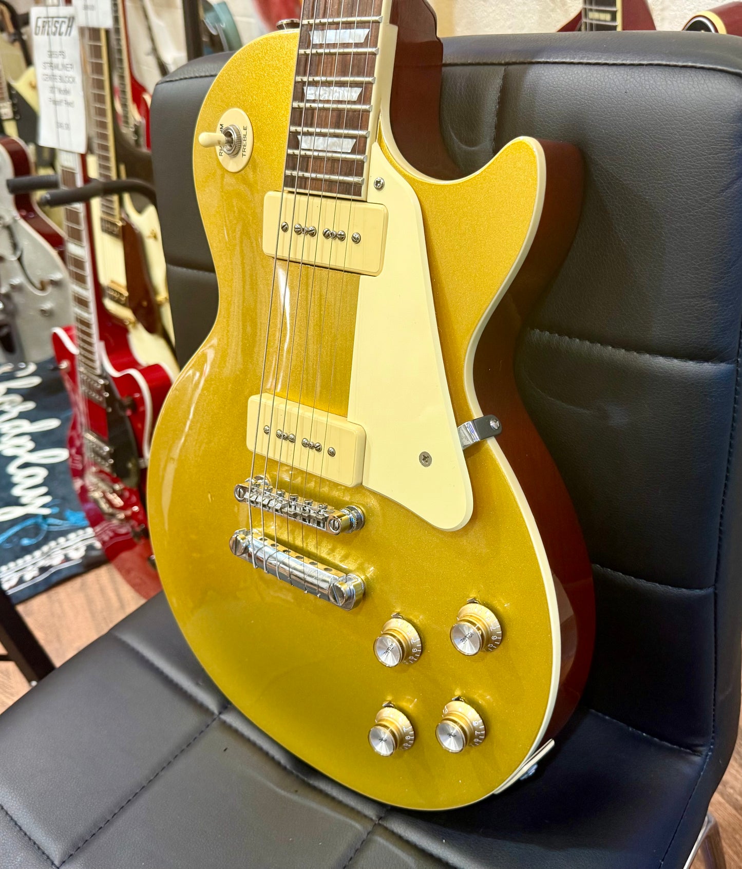 π2006π Epiphone '56 Les Paul Gold Top~ P-90 Pickups~ Electric Guitar~ Lovely!