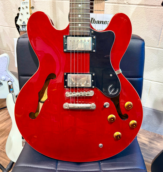 π2012π Epiphone ES-335 Dot CH~ Cherry Red~ Hollow-Body!