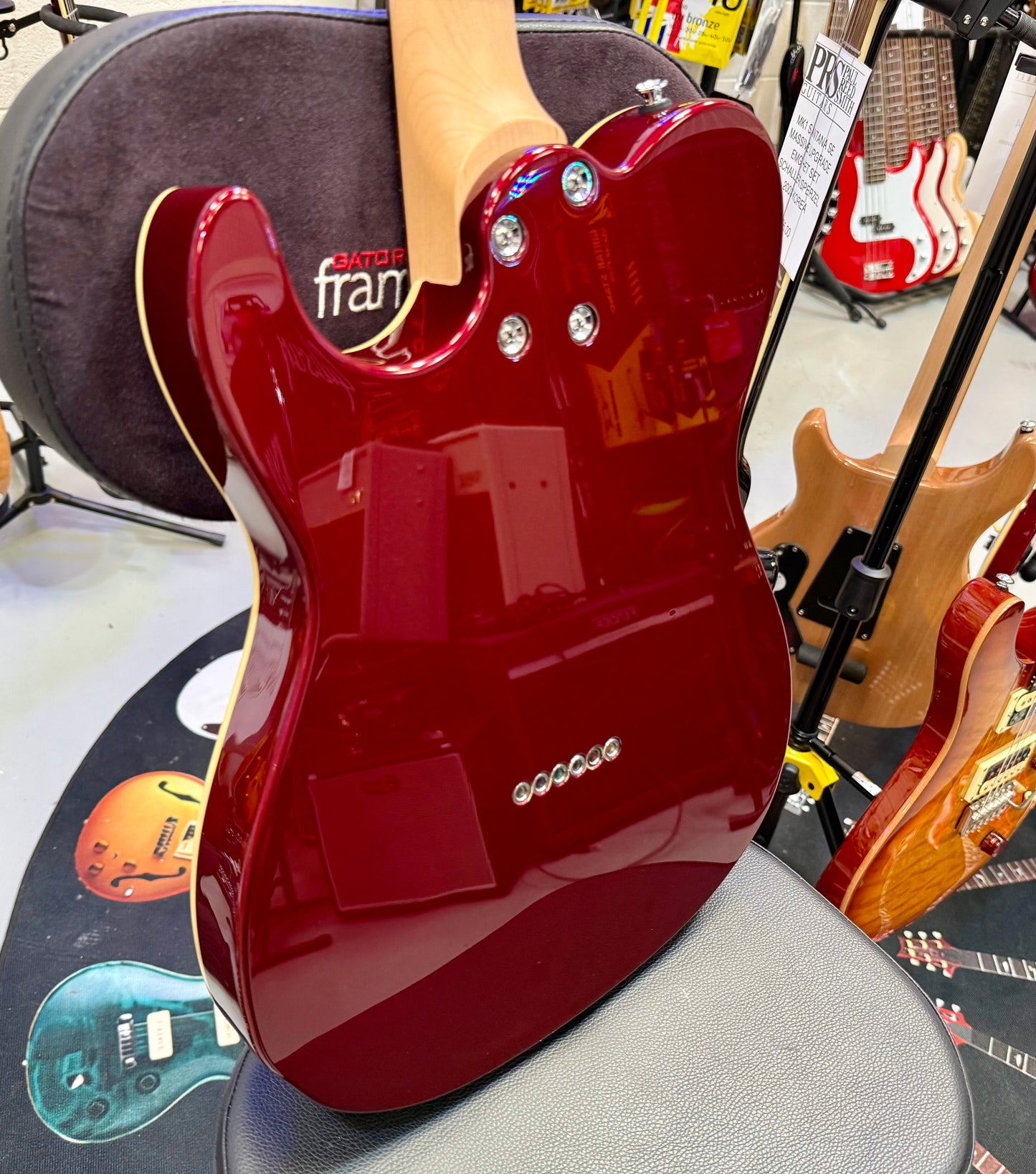 🎸 Fret-King Country Squire Stealth~ Candy Apple Red~ Telecaster Shape~ 2022 🎸