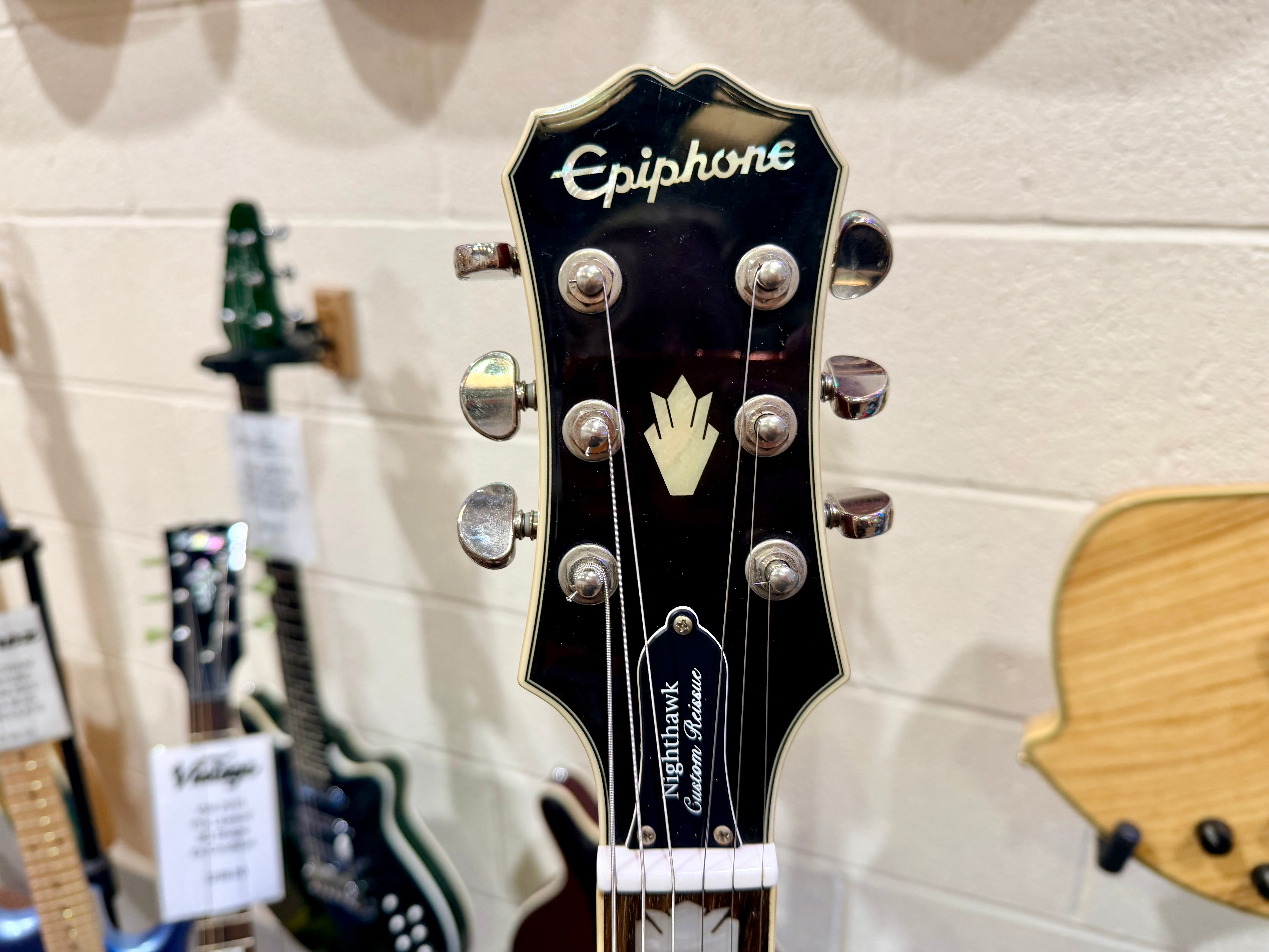 🔥2014🔥 Epiphone Nighthawk Custom Reissue Quilt Electric Guitar~ Translucent Red