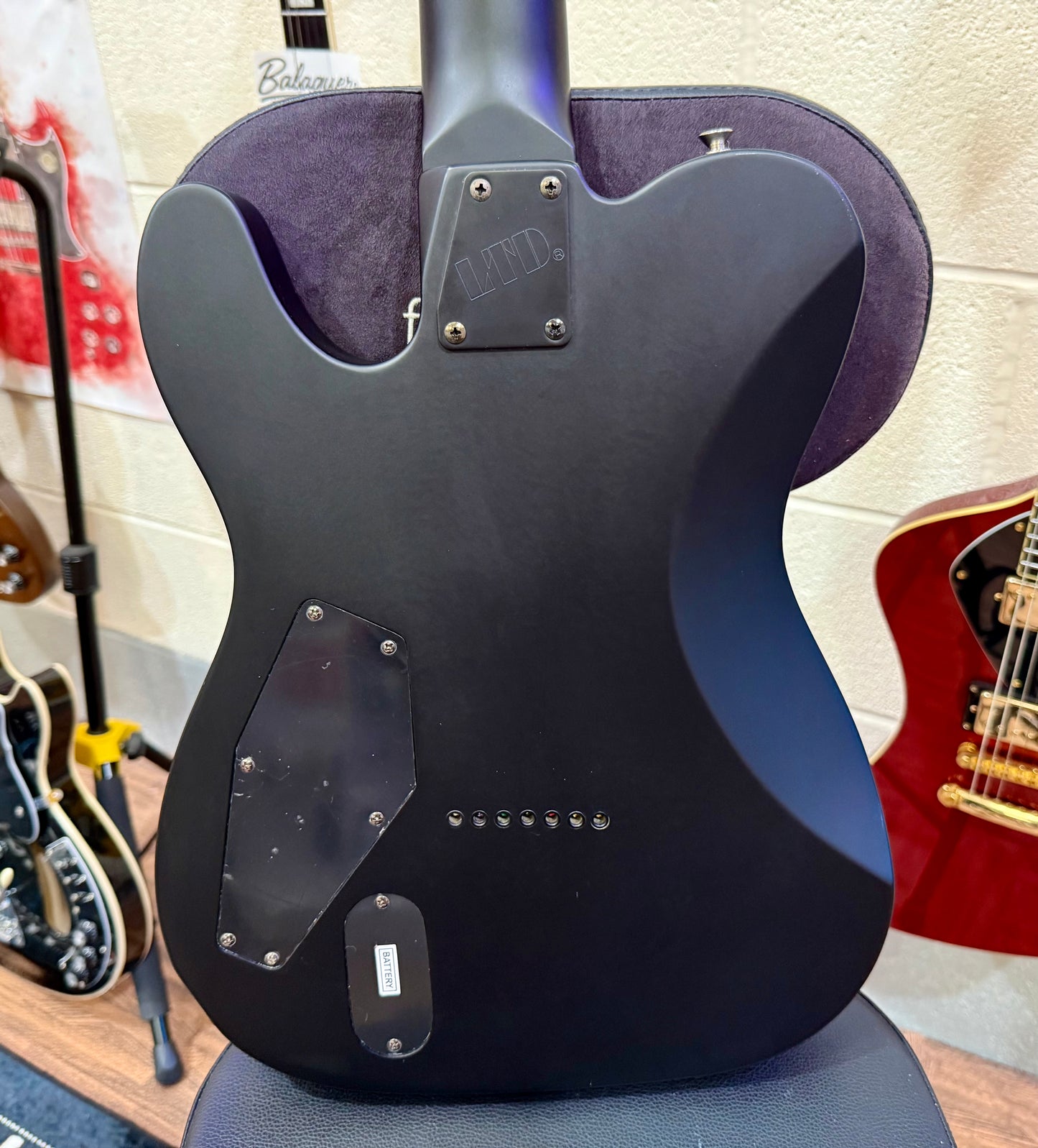 🔥MINT🔥 ESP LTD TE-407 7 String Electric Guitar~ Satin Black + Gator Hard Case!