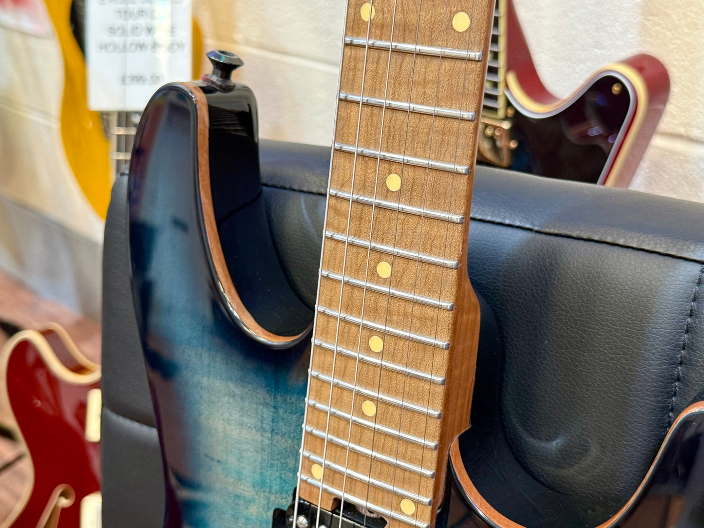 🔥PRS P’UP UPGRADE🔥 Harley Benton Pro Fusion III HH FR~ Floyd Rose~ Blueburst
