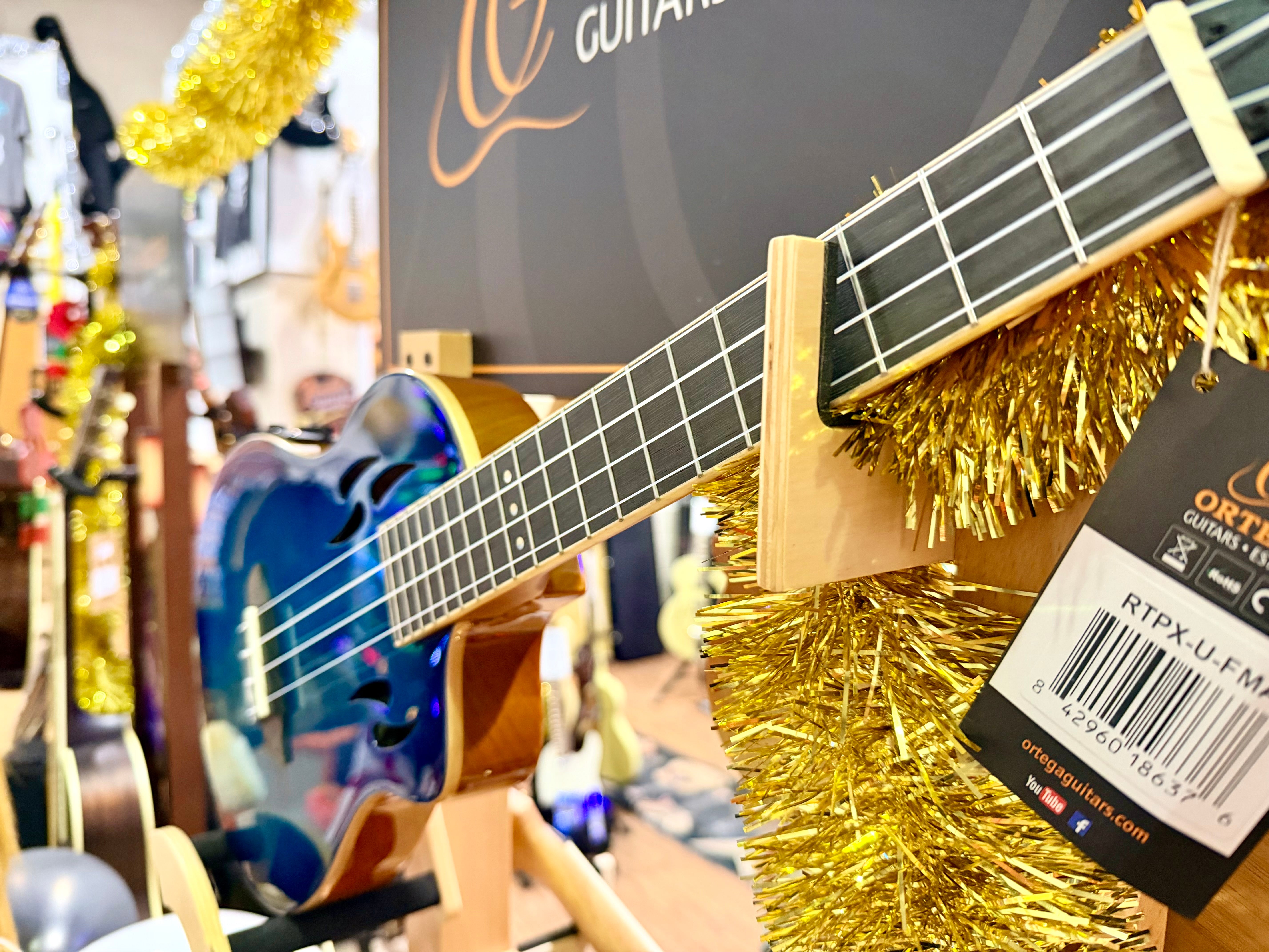 🔥NEW 2025🔥 Ortega Tourplayer Ukelele RTPX-U-FMA~Electric Uke~ Tenor Size + Bag