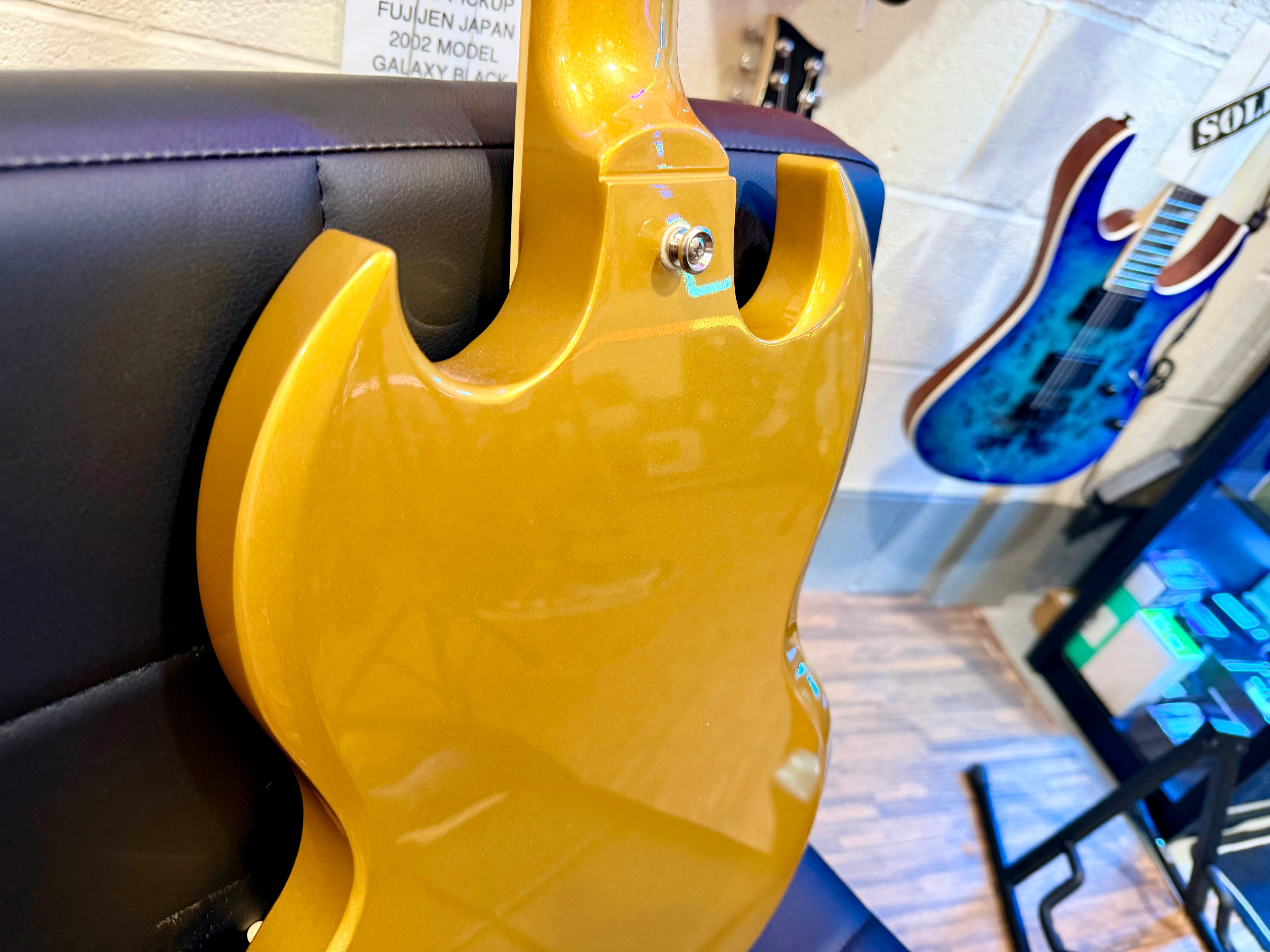 🌟2023 MINT🌟 Epiphone SG Traditional Pro~ UK Exclusive Metallic Gold~ Coil Tap!