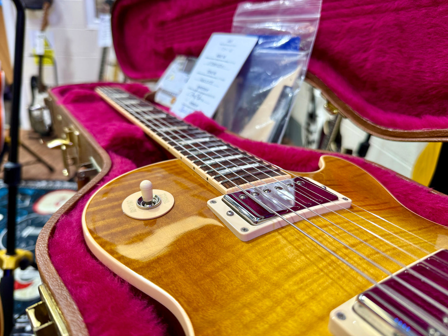 🔥2016 USA🔥 Gibson Les Paul Standard Honeyburst~ AAA Flame~ Hard Case & Candy!