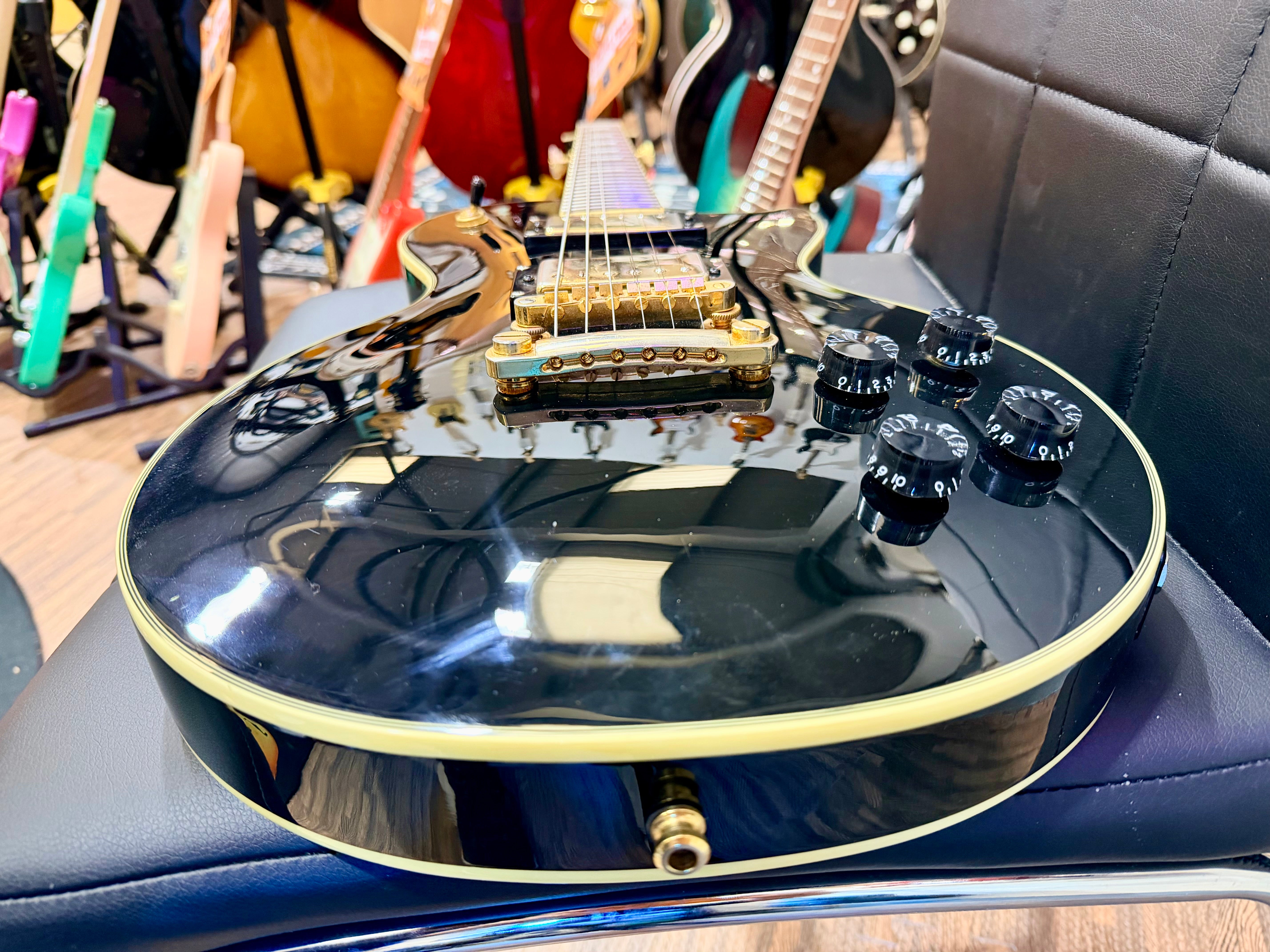 🔥RARE🔥 Epiphone Les Paul Custom 50th Anniversary Ebony/Gold~ 2002 Ltd Edition!