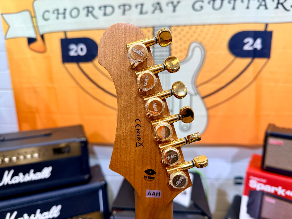 ⚡️NEW⚡️ Jet JS-380 OW Rosewood Electric Guitar~ Olympic White with Gold Hardware