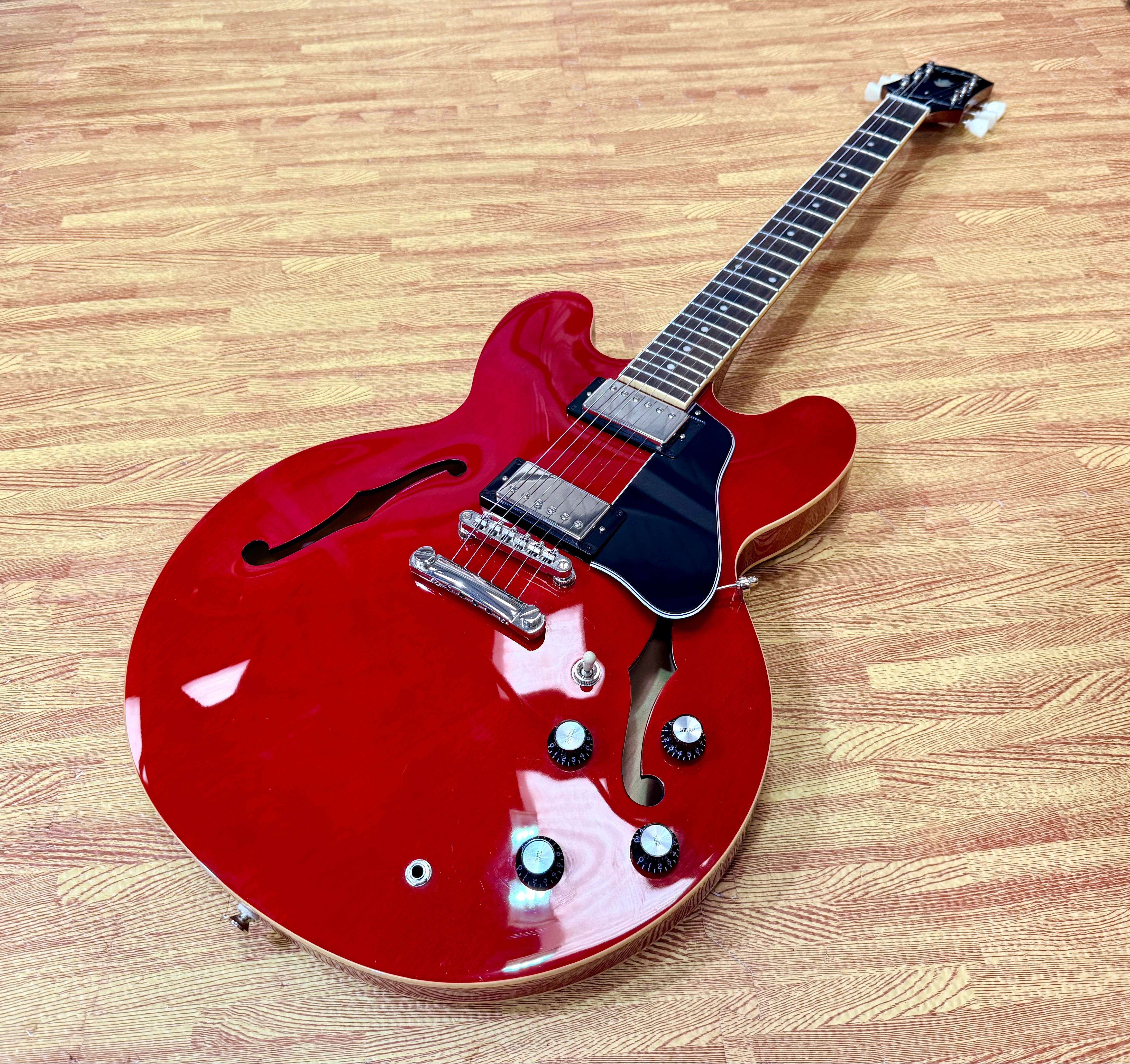 ✨2025✨ Epiphone Inspired by Gibson ES-335 Cherry~ Semi Hollow Electric Guitar!