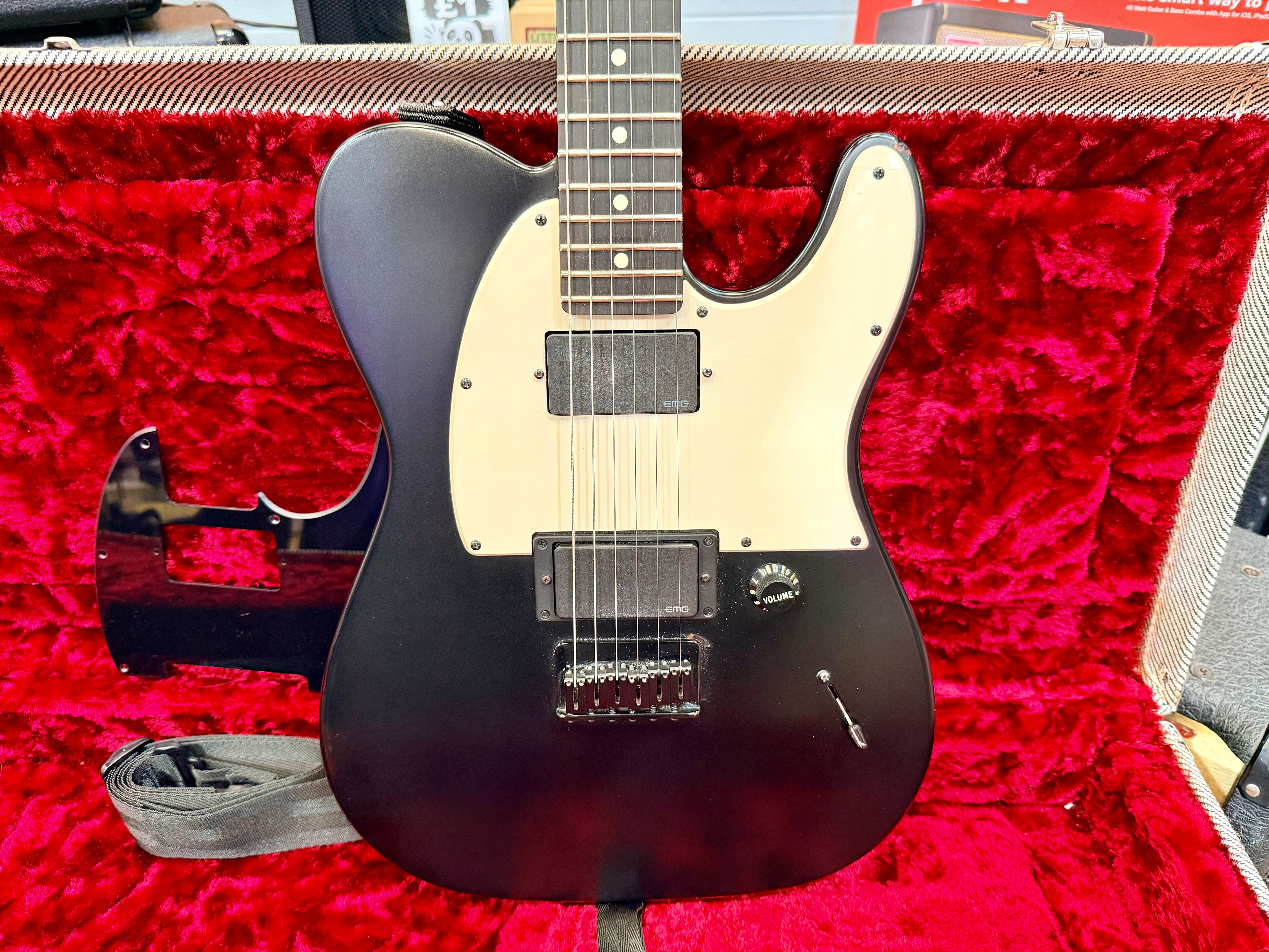 🔥 Fender Jim Root Telecaster~ Black Ebony~ EMG 81/60~ 2021 Neck & 2015 Body 🔥