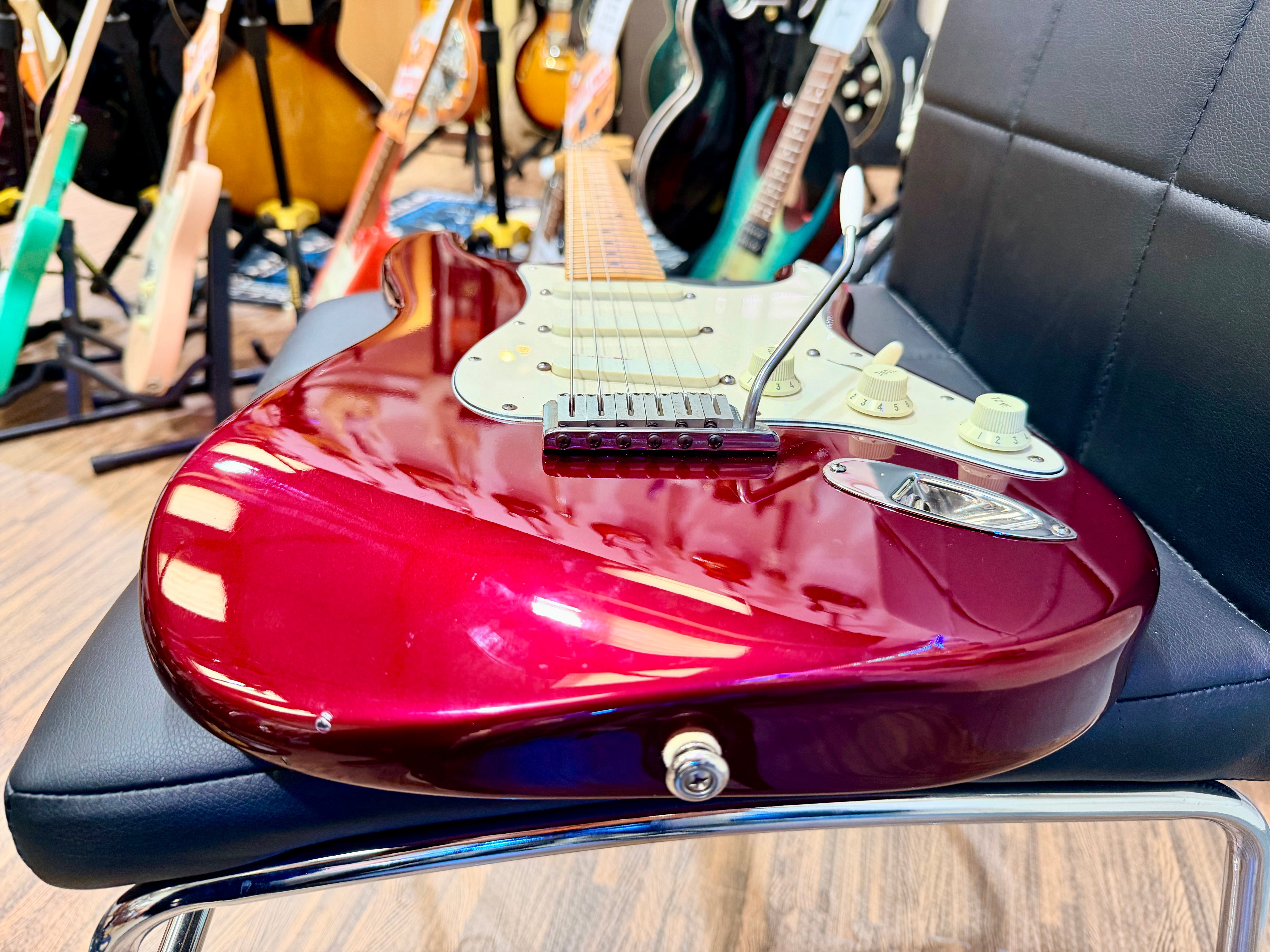 ✨1989 USA✨ Fender American Stratocaster Plus Deluxe~ Midnight Wine~ Lace Sensor