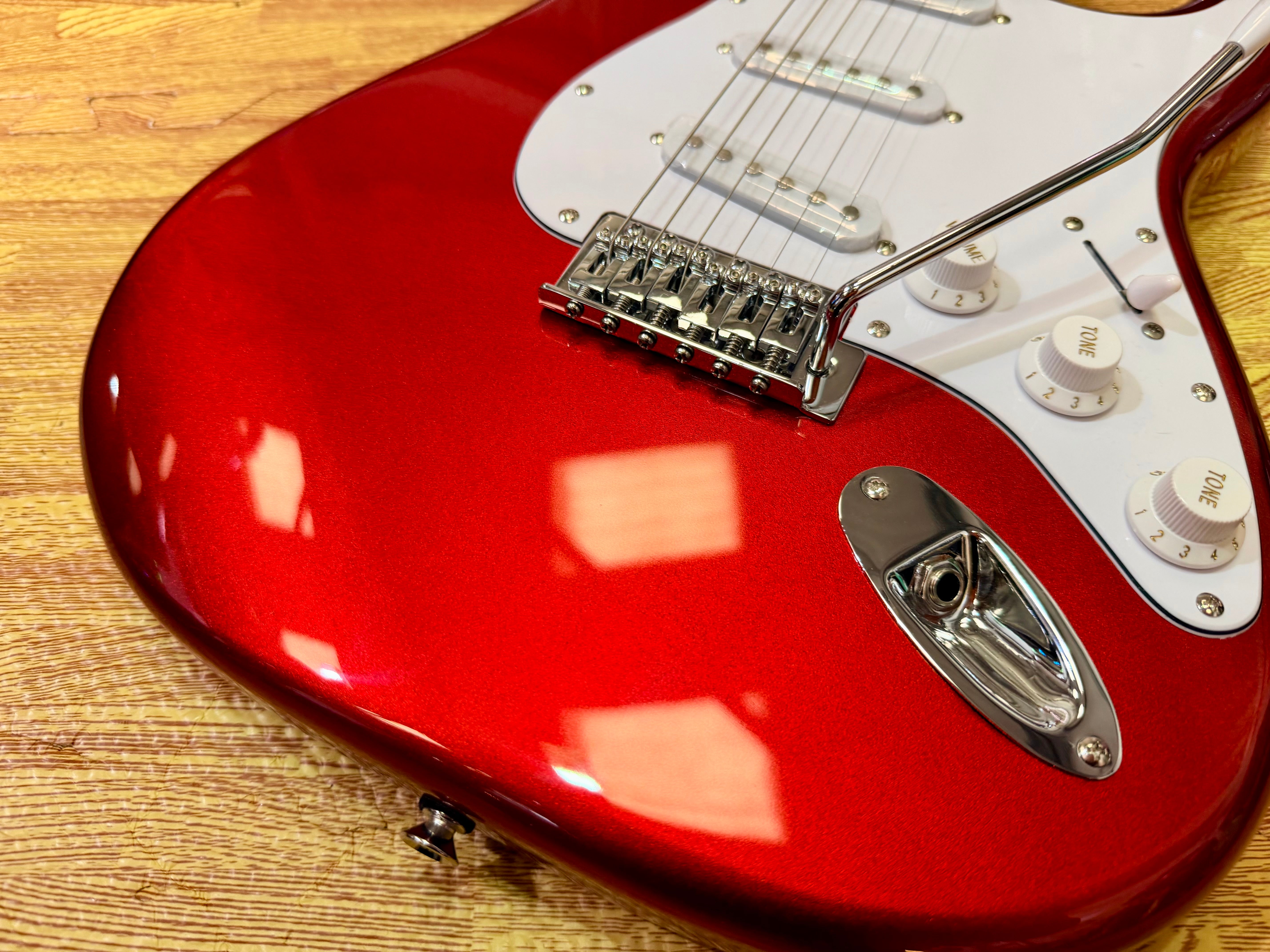 ๐ธ EastCoast ST1 Electric Guitar- Candy Apple Red~ Maple Neck Stratocaster ๐ธ
