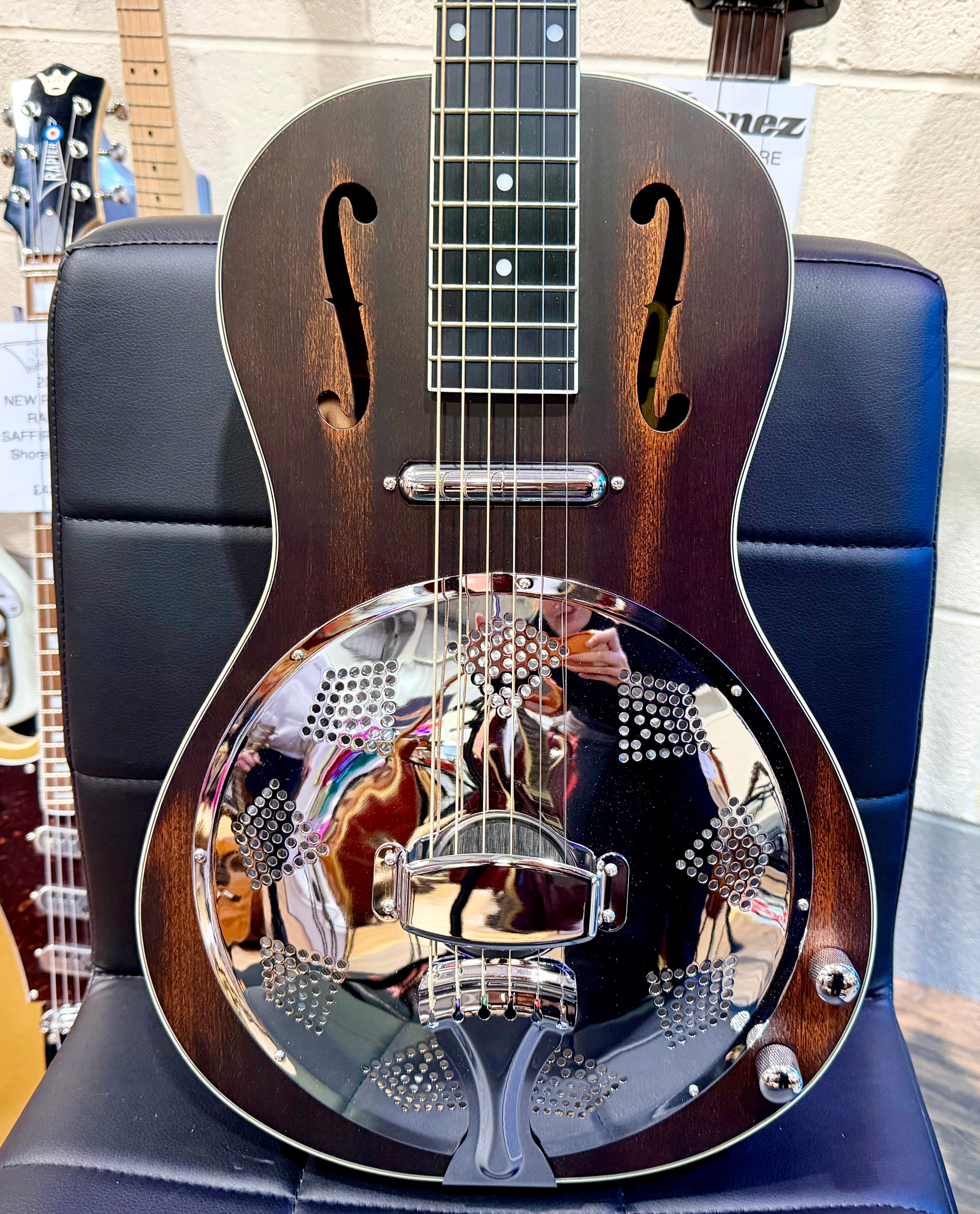 🥃 WHISKEY BURST 🥃 Ortega RRG30E-WB Resonator Guitar~ Electro-Acoustic~ NEW!