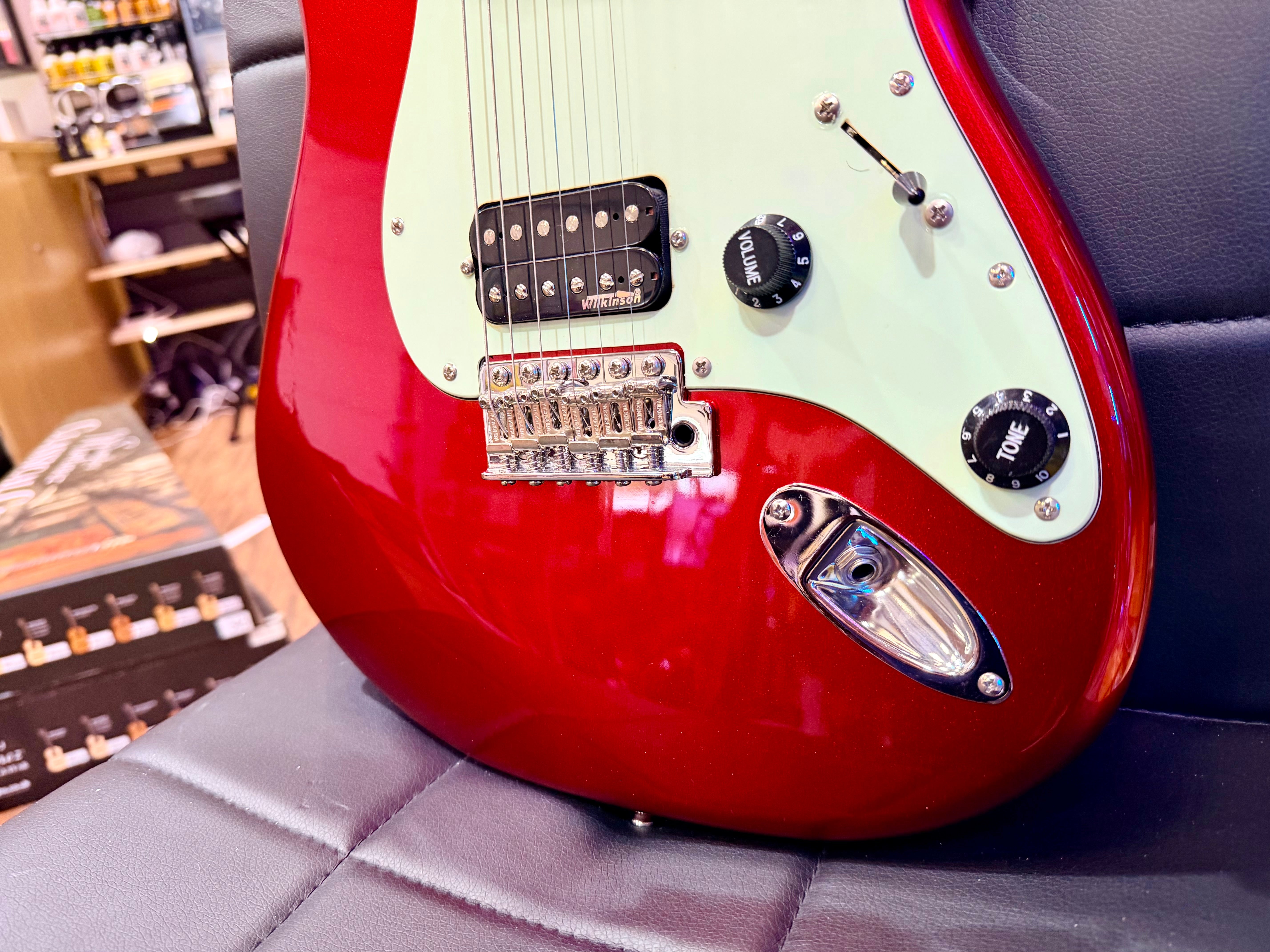 🔥RARE🔥 Vintage V6 ReIssued HH Electric Guitar Candy Apple Red Wilkinson Strat!