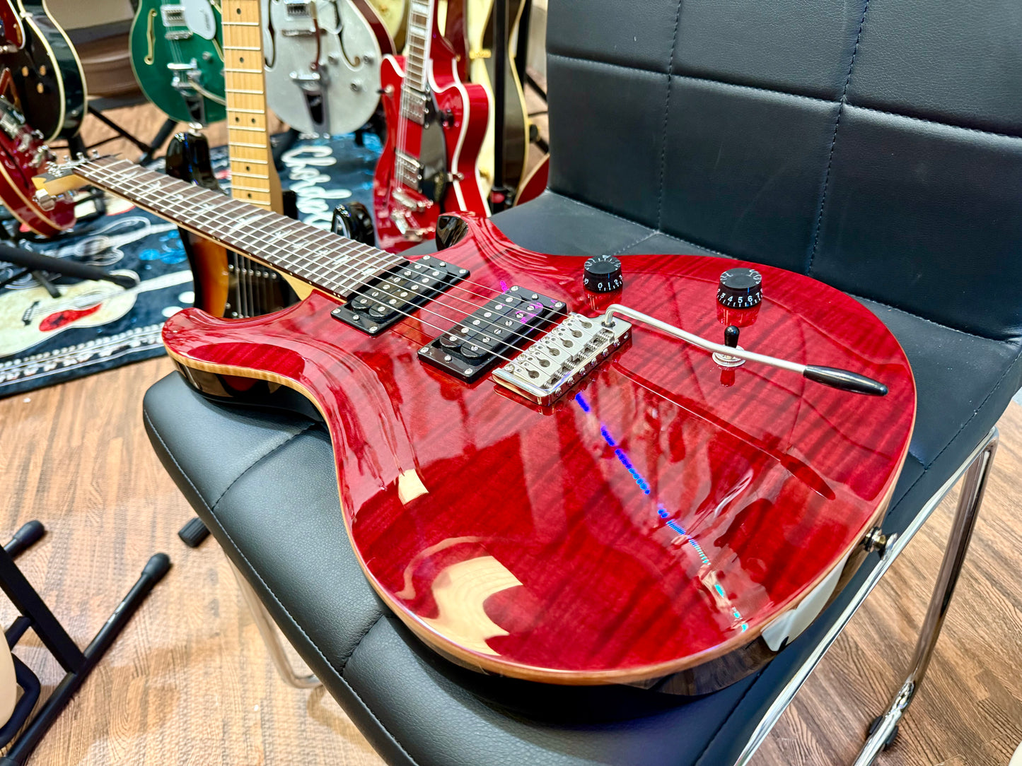 ๐2023 MINT ๐ PRS SE CE 24 Electric Guitar in Black Cherry~ Gig Bag!