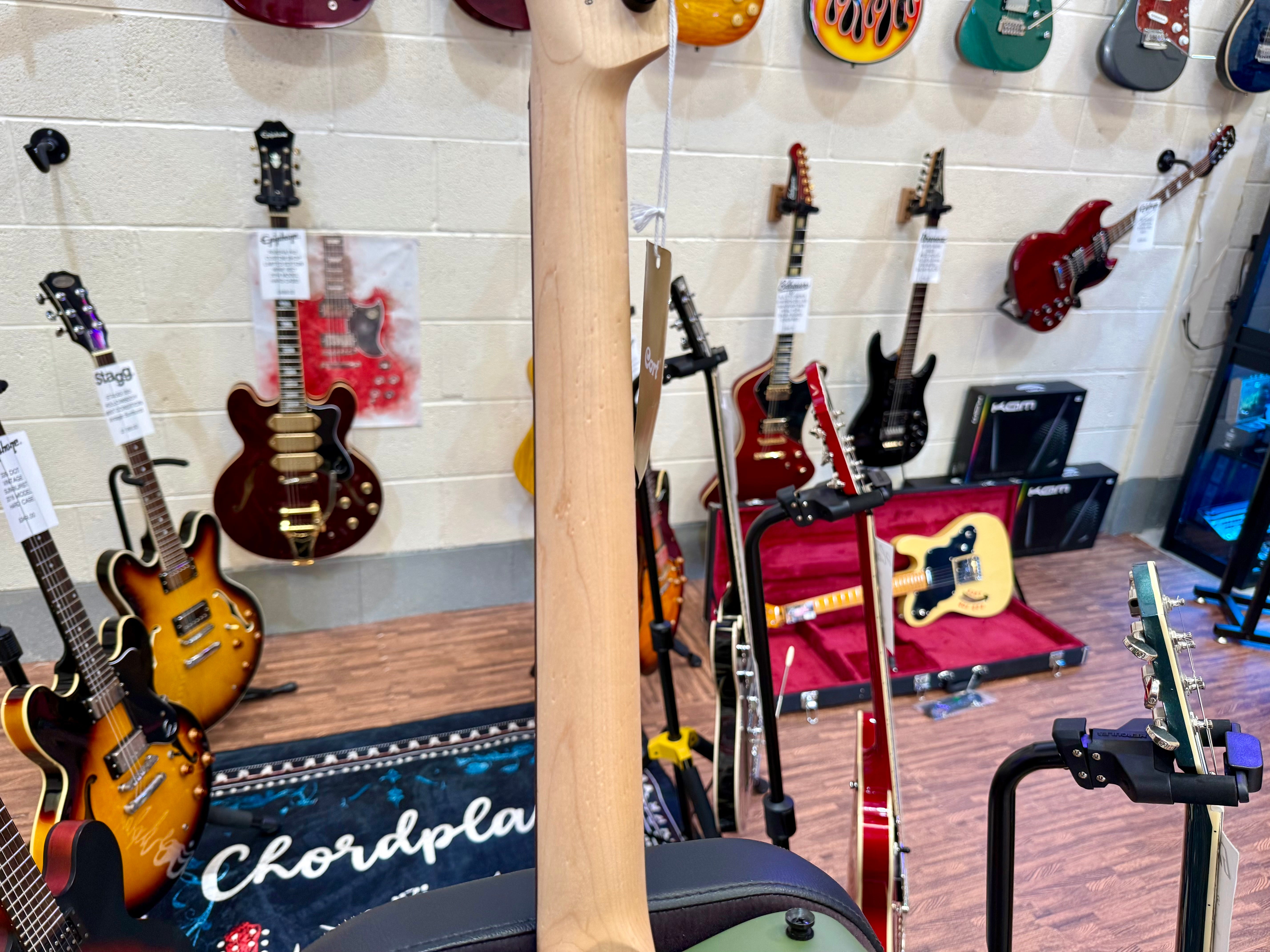 🔥2025 NEW RELEASE🔥 Manson Meta Series Matt Bellamy MBM-2H~ Satin Olive Green!