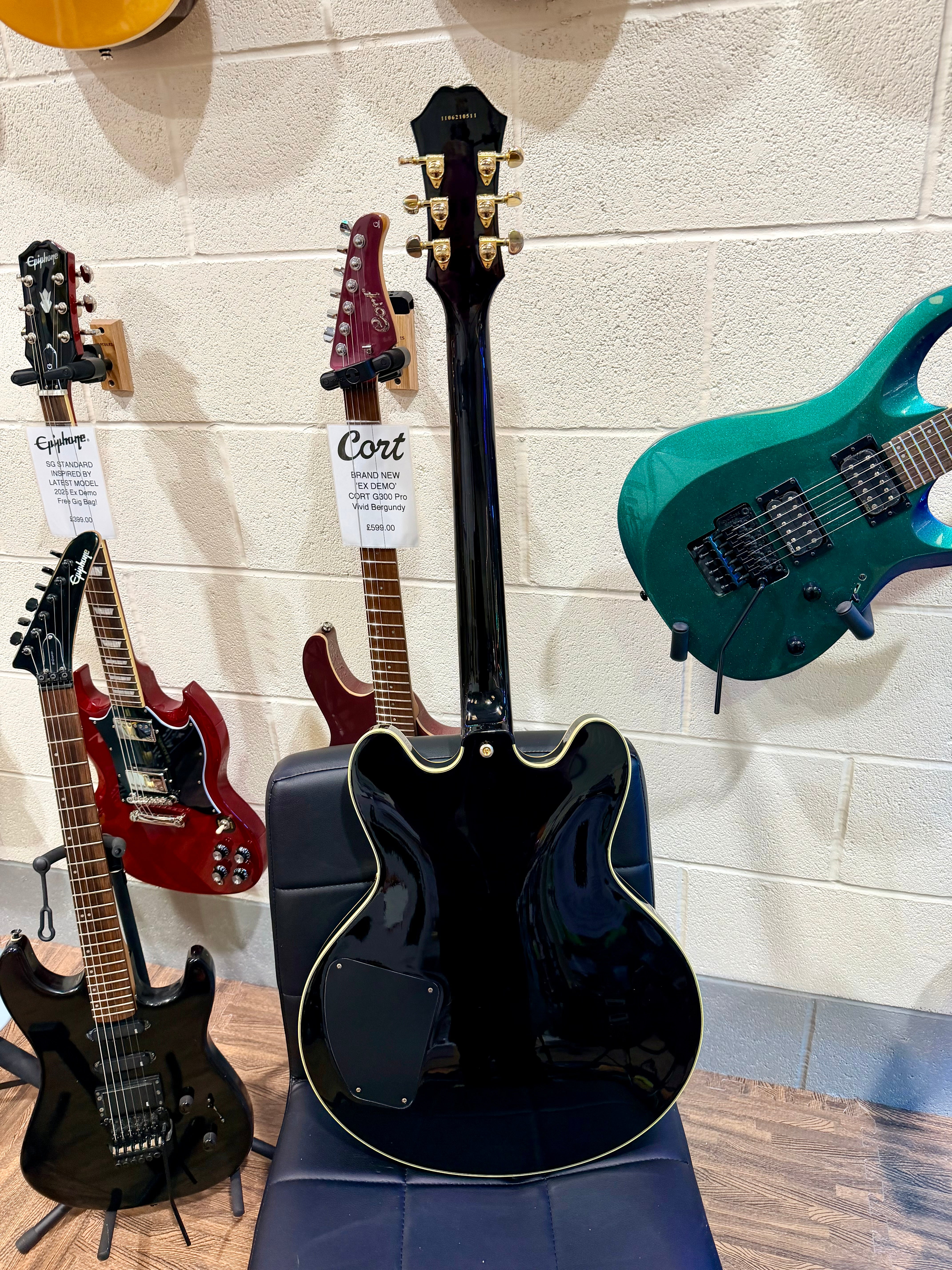 🔥2011🔥 Epiphone B.B. King Lucille Guitar~ Ebony Black~ Semi-Hollowbody!