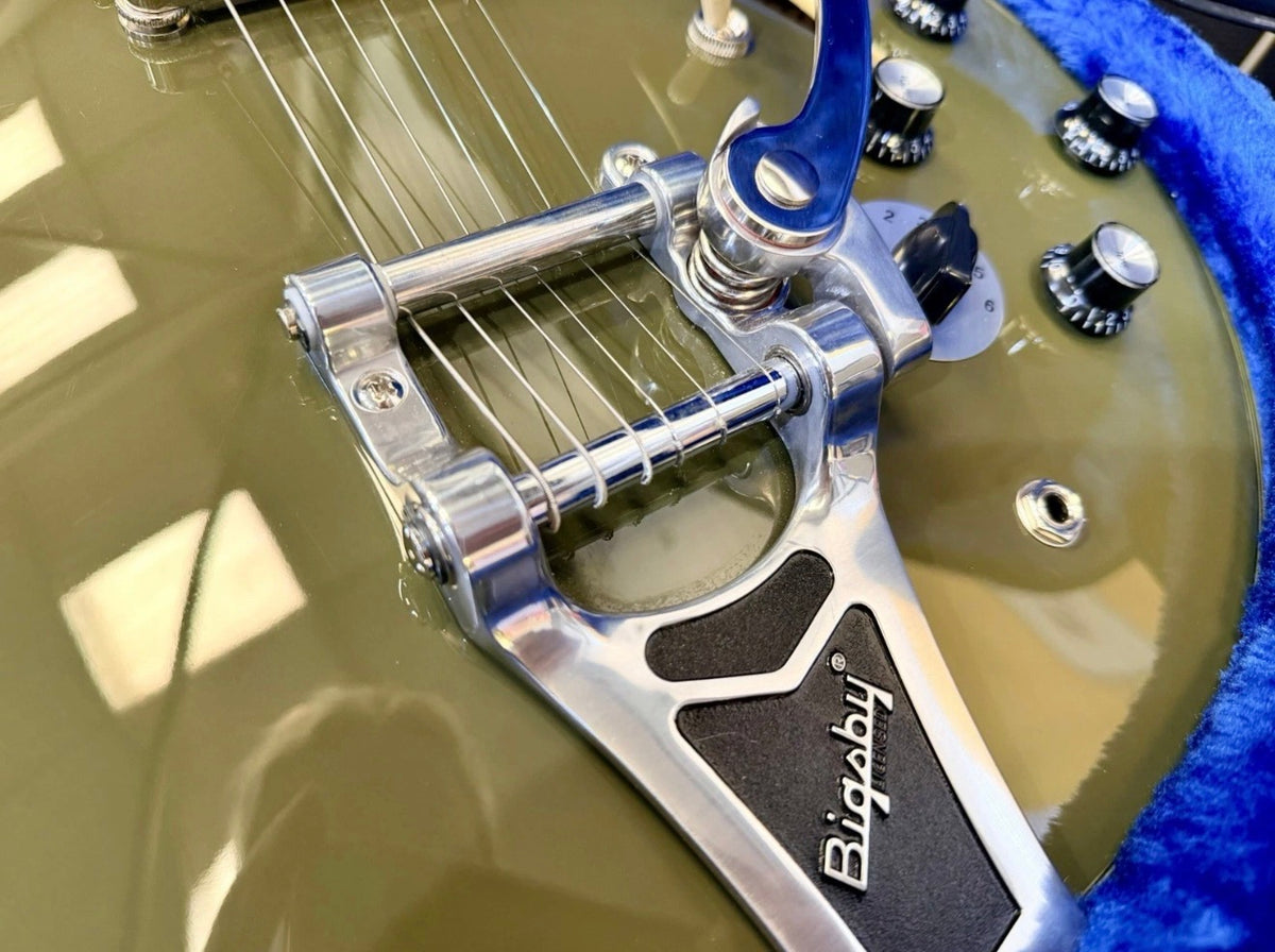 ⚡️2023⚡️ Epiphone Shinichi Ubukata ES-355 Olive Drab~ Inspired By Gibson Custom!