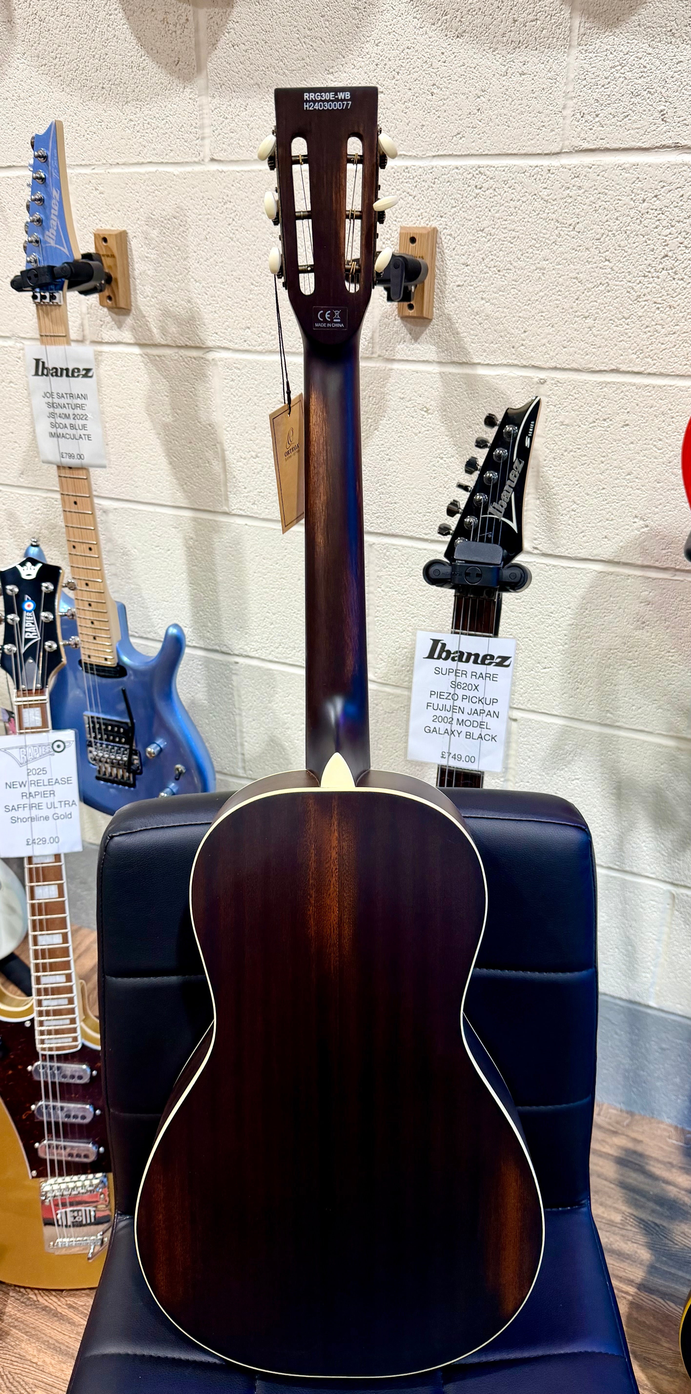 🥃 WHISKEY BURST 🥃 Ortega RRG30E-WB Resonator Guitar~ Electro-Acoustic~ NEW!