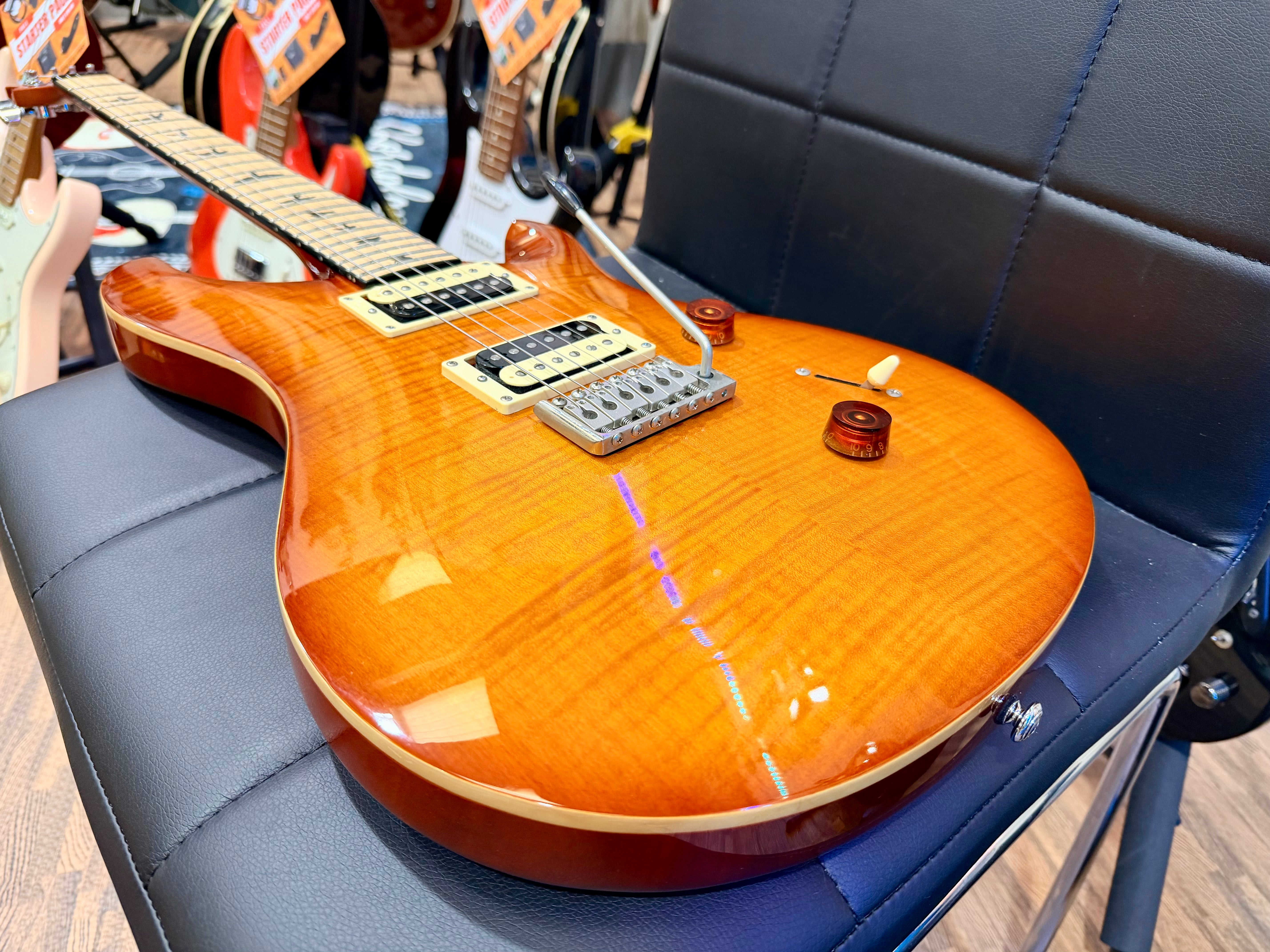 🌟2017 RARE🌟 PRS SE Custom 24 Limited Edition~ Maple Neck~ Vintage Sunburst!