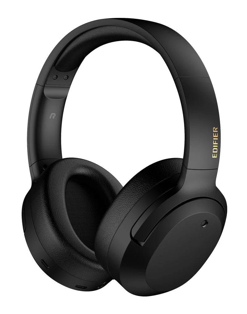 Edifier W820NB Plus Wireless Bluetooth Noise Cancelling Hi-Res Headphones - Black - HS-W820NB-PLUS/BLK