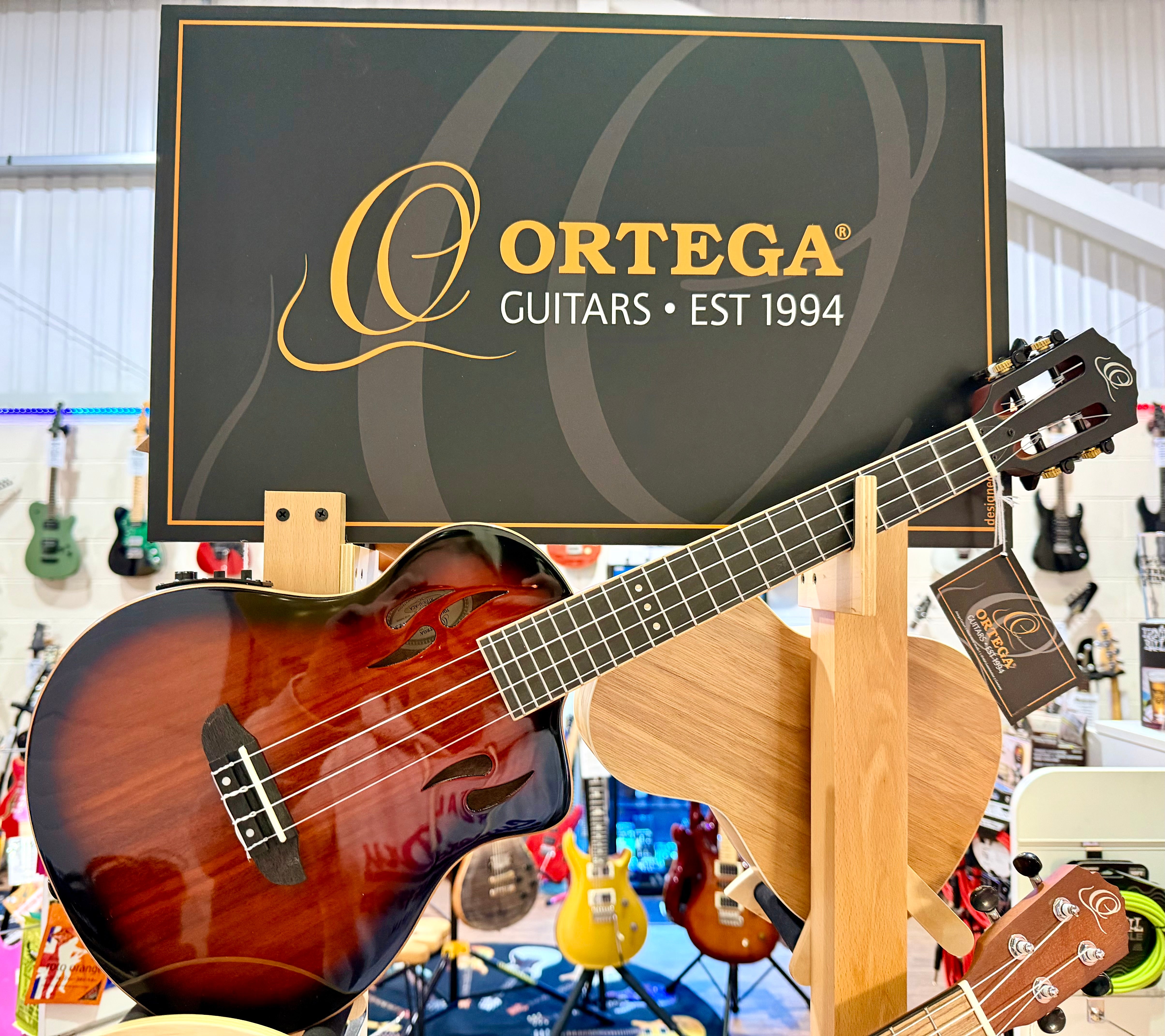 🔥NEW 2025🔥 Ortega Tourplayer Ukelele RTPX-U-ACA~Electric Uke~ Tenor Size + Bag