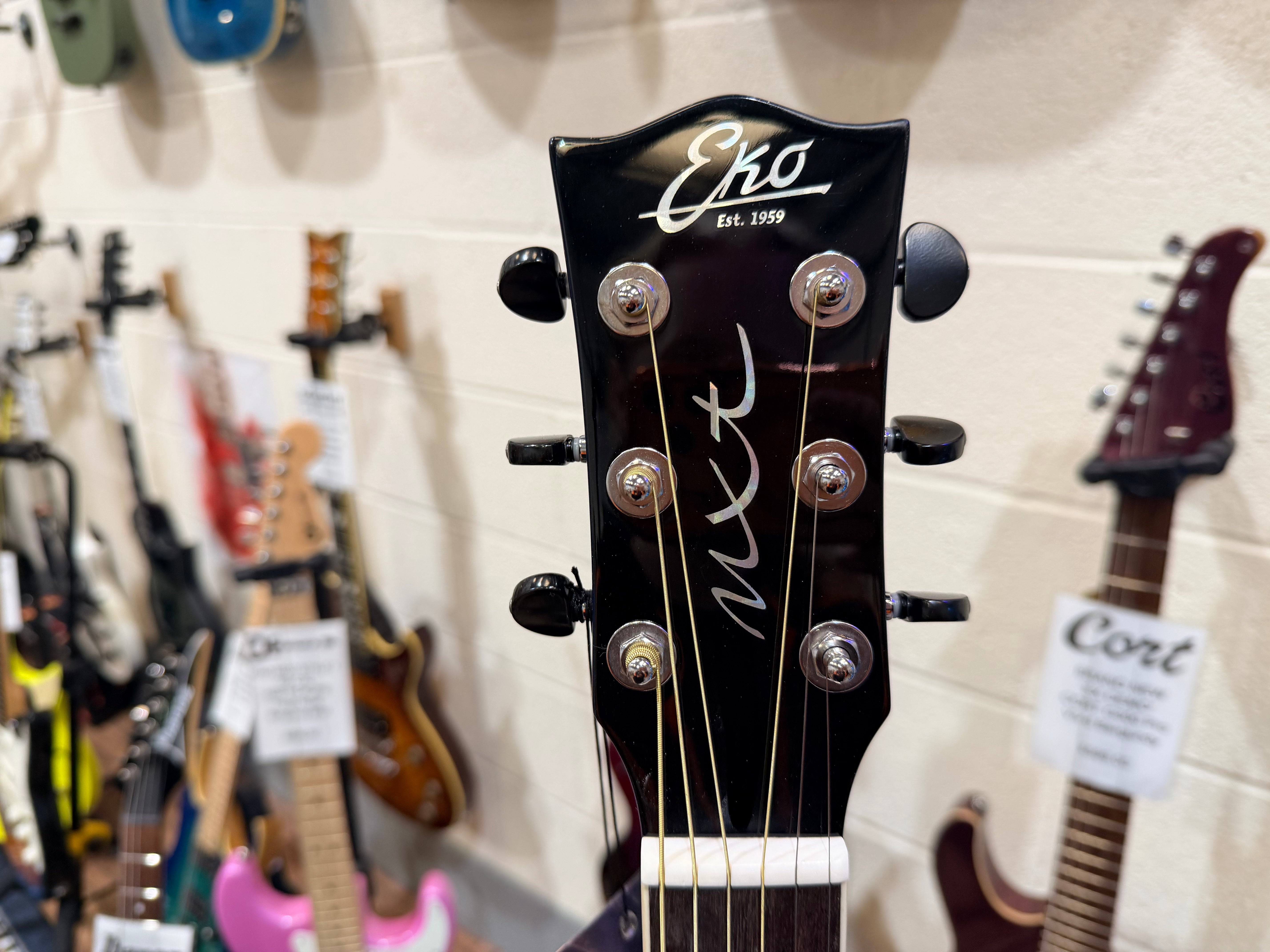 🔥NEW 2026🔥 Eko NXT A100CE Electro-Acoustic Guitar~ See Thru Blue~ Latest Model