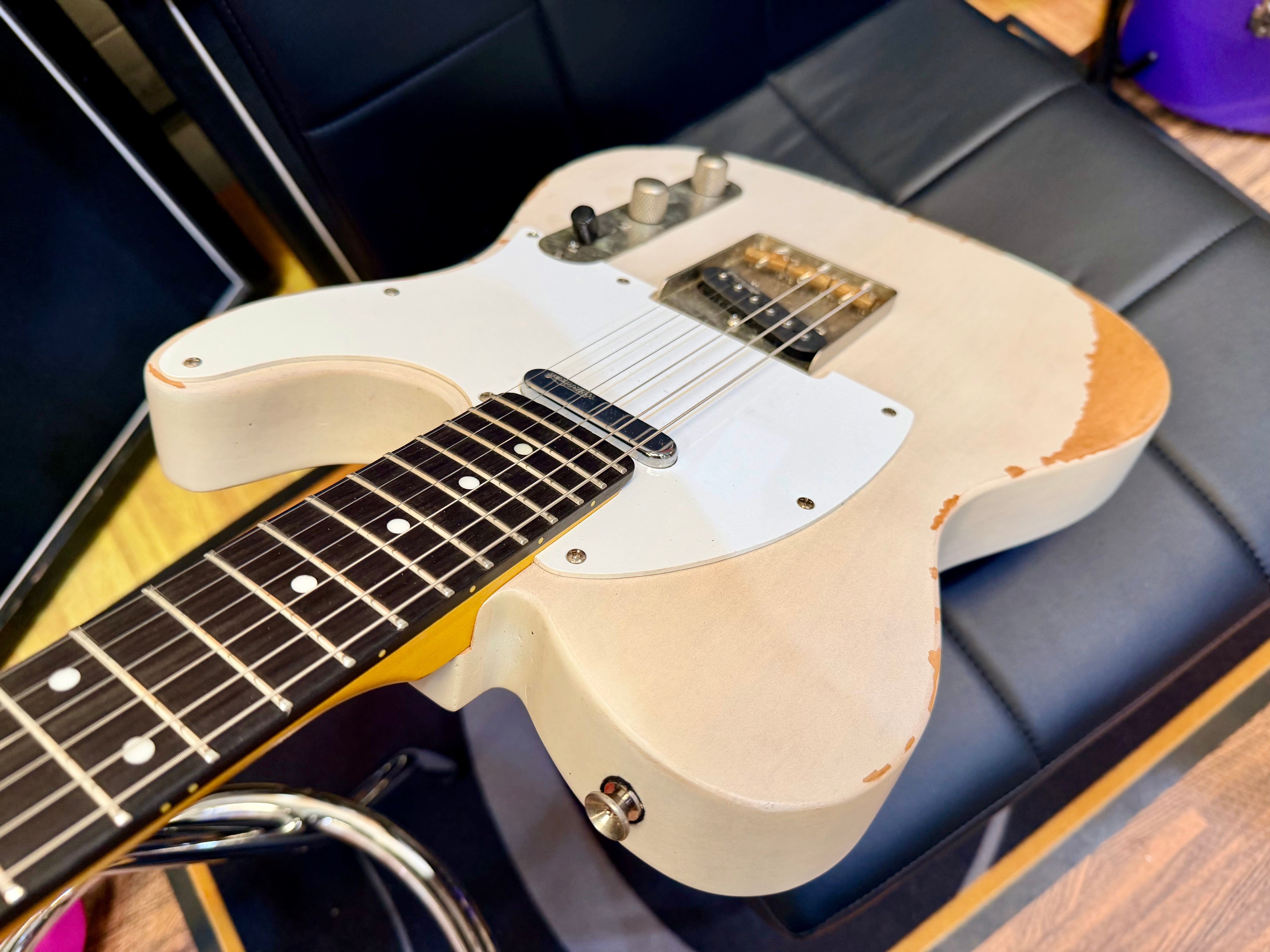 π₯ Vintage V62 ICON Distressed Ash Blonde Telecaster Style Wilkinson Pickups π₯