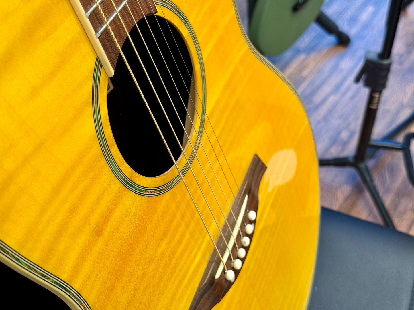 🎸ROUNDBACK🎸 Tanglewood Odyssey TMO-7 Bowl Back Electro-Acoustic Guitar~Natural