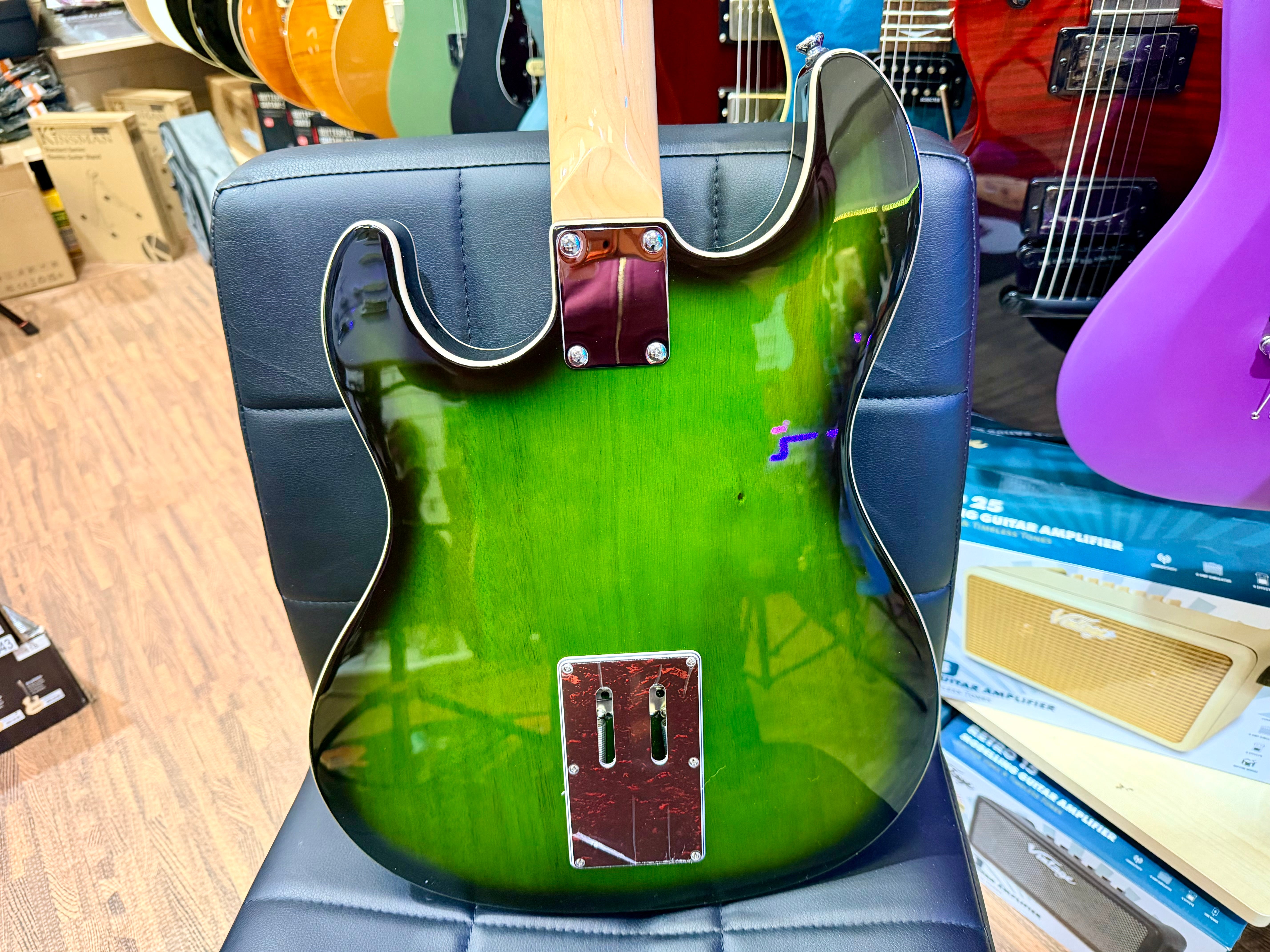🔥NEW🔥 Rapier Saffire Ultra Electric Guitar~ Greenburst~ Astro-Split Pickups!