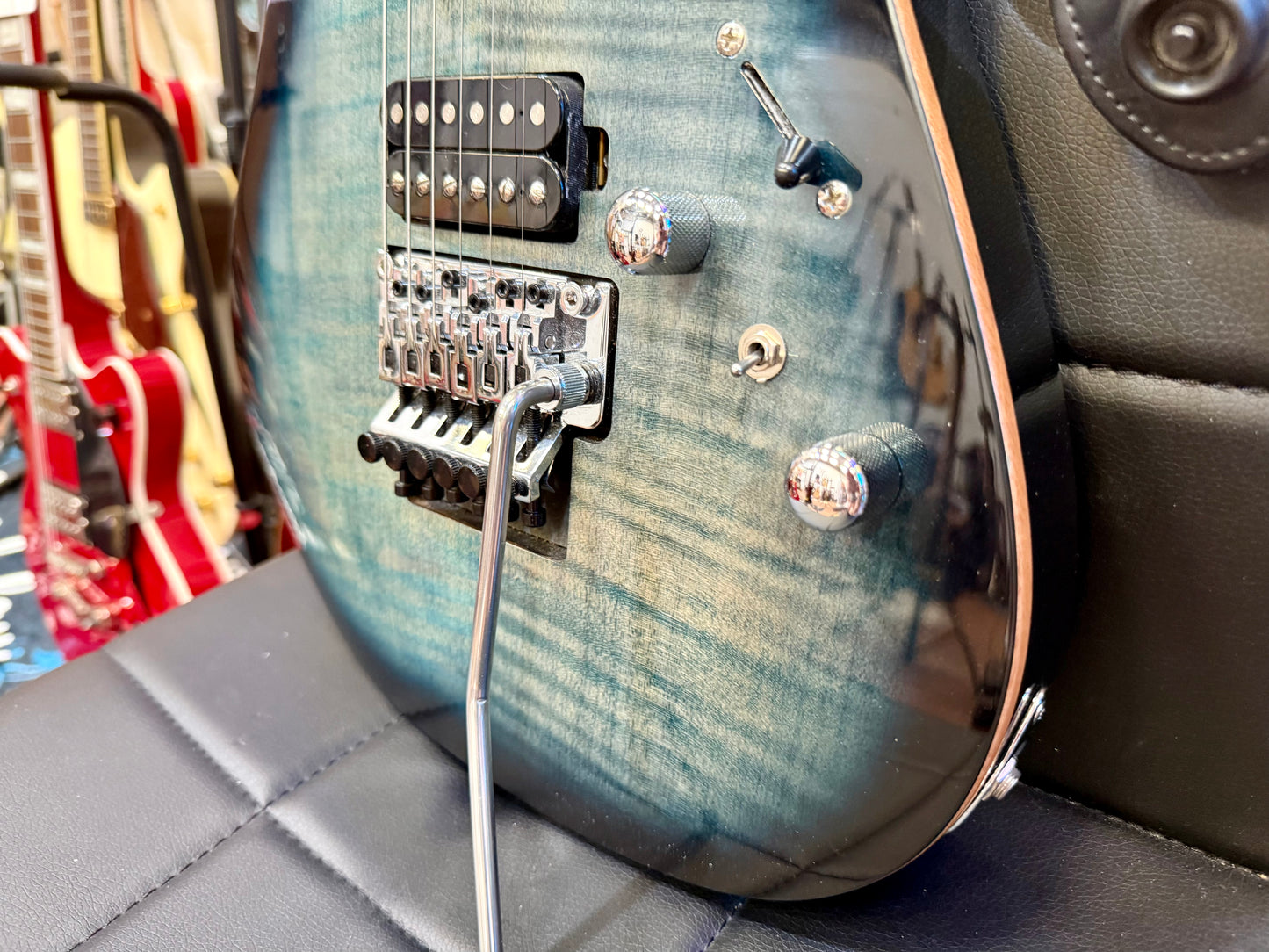 🔥PRS P’UP UPGRADE🔥 Harley Benton Pro Fusion III HH FR~ Floyd Rose~ Blueburst