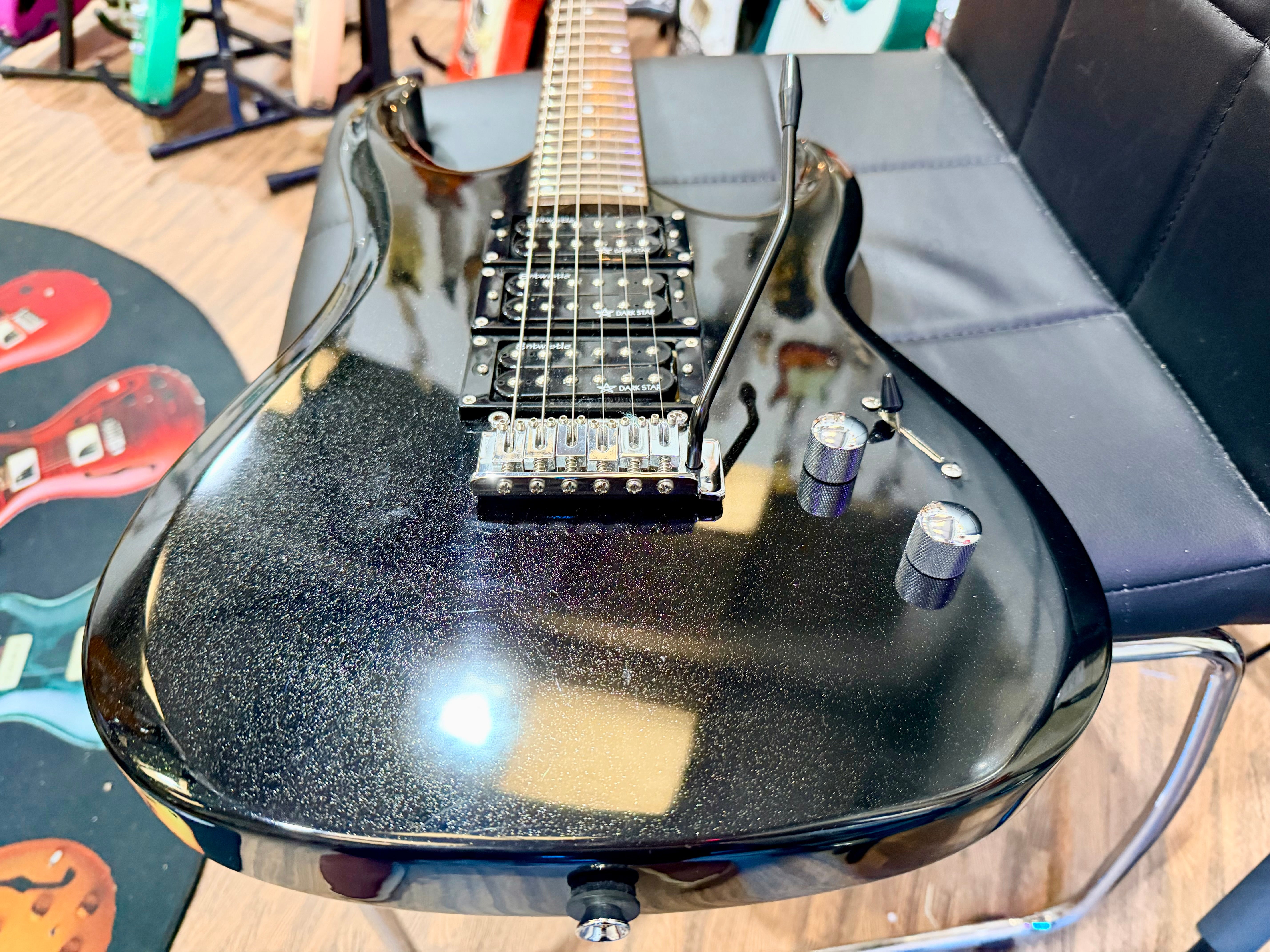 🎸RARE🎸 Tanglewood Rock 3 Electric Guitar~ HHH Pickups~ Black Sparkle~ 2000’s!