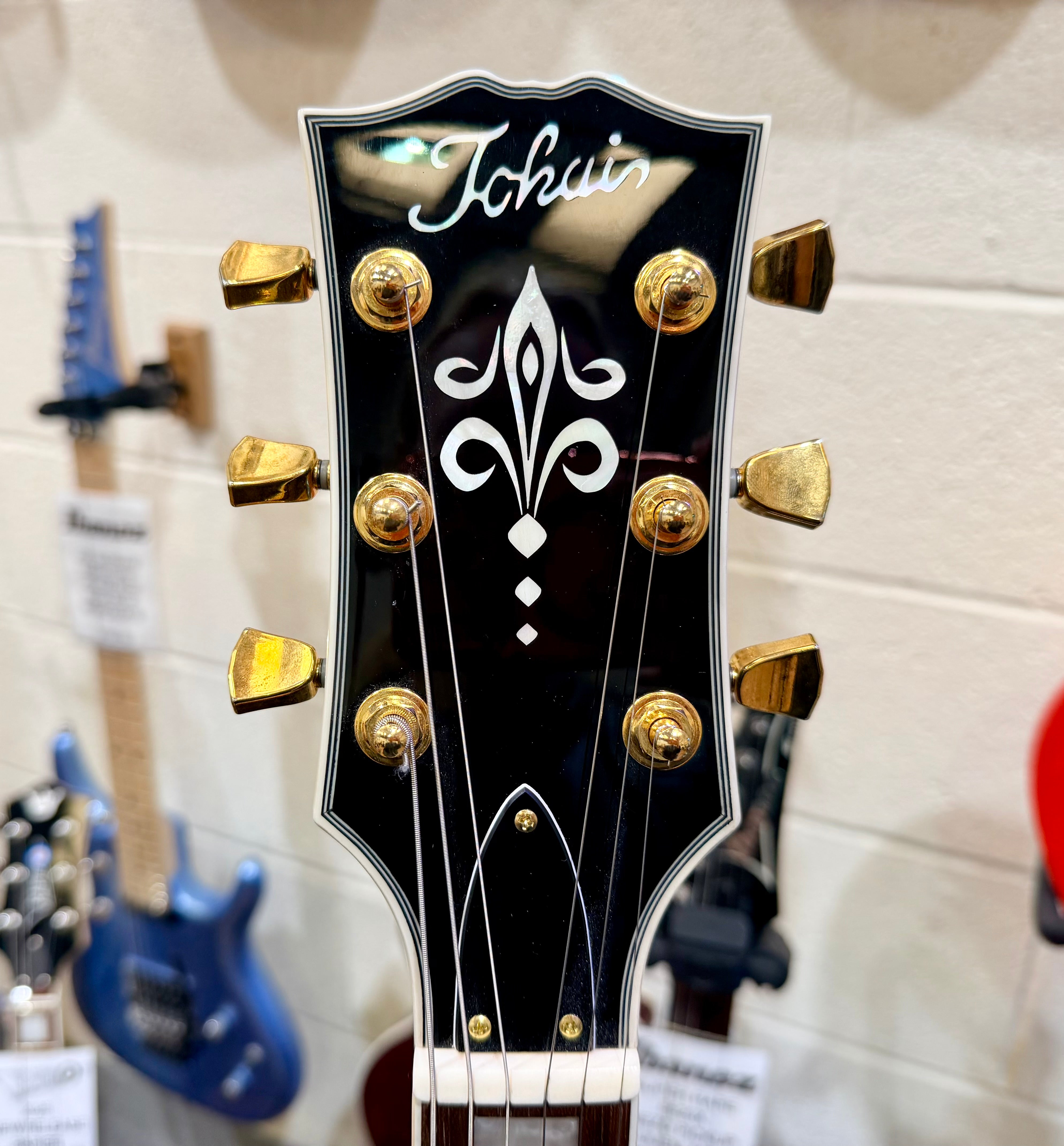 🔥MINT 2023🔥 Tokai UALC62 BB~ Les Paul Custom Style~ Gloss Black/Gold Hardware!