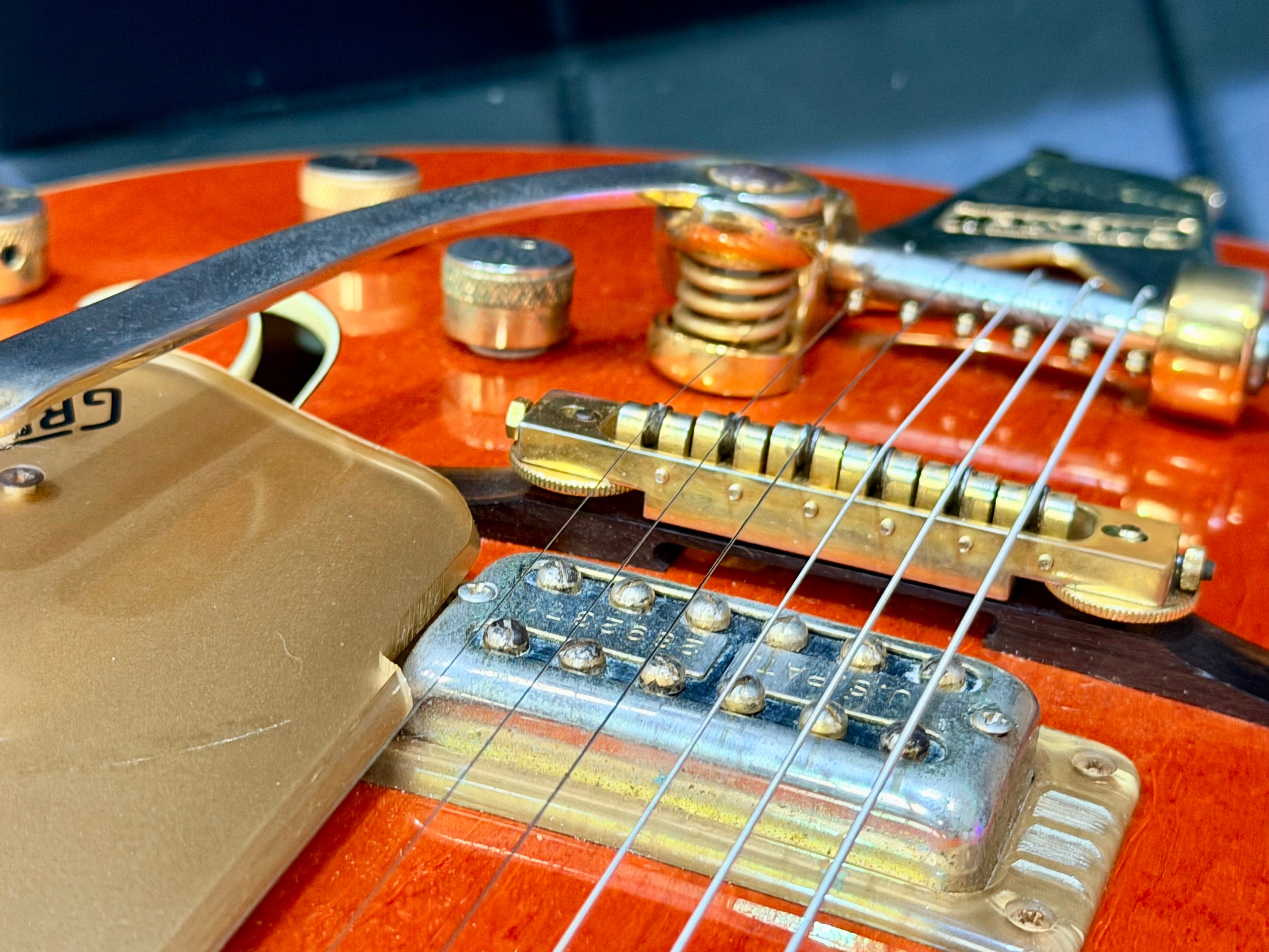 ✨1990✨ Gretsch 6120 Nashville Western Orange MIJ Terada~ Bigsby~ Japan + Case!