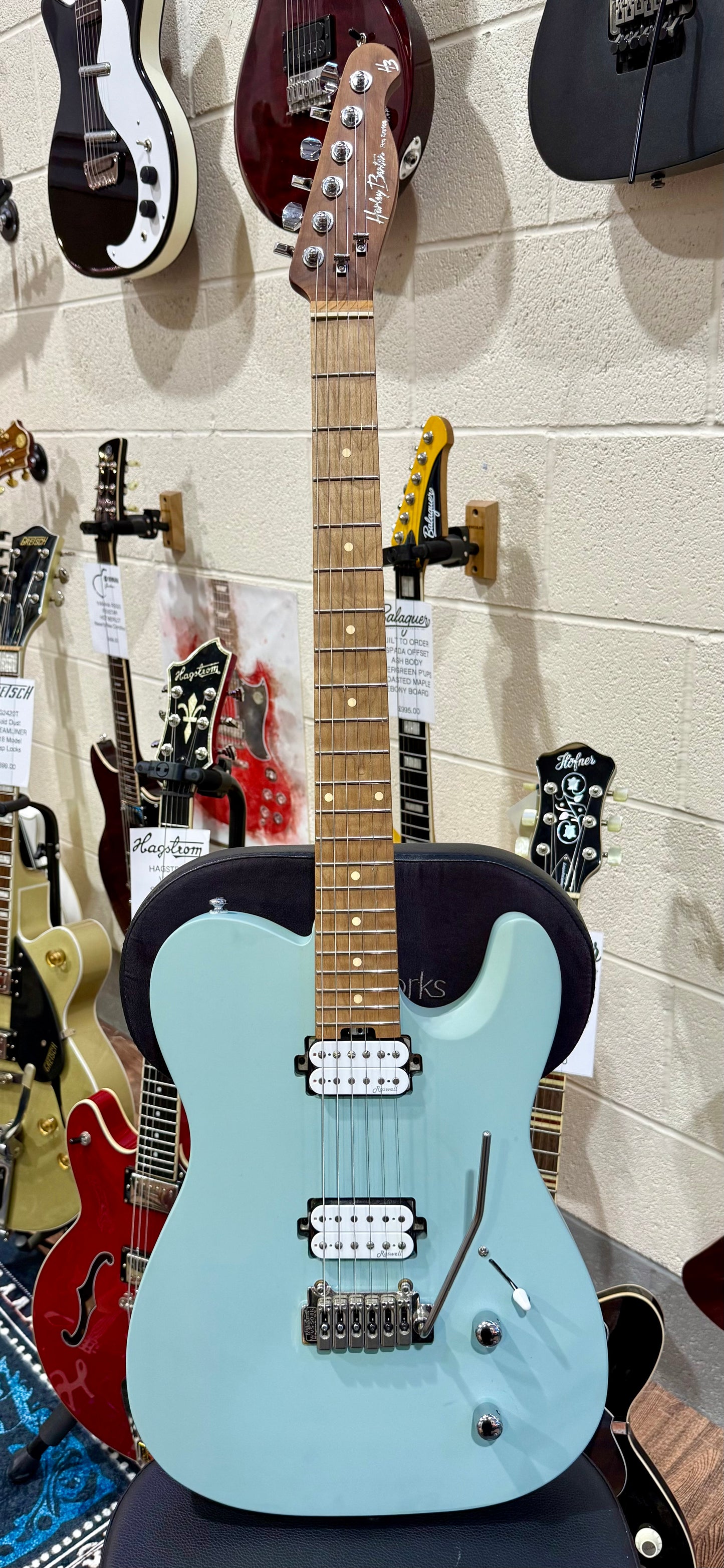 🔥MINT🔥 Harley Benton Fusion-T Pro Series Telecaster HH~ Roasted Maple + CASE!