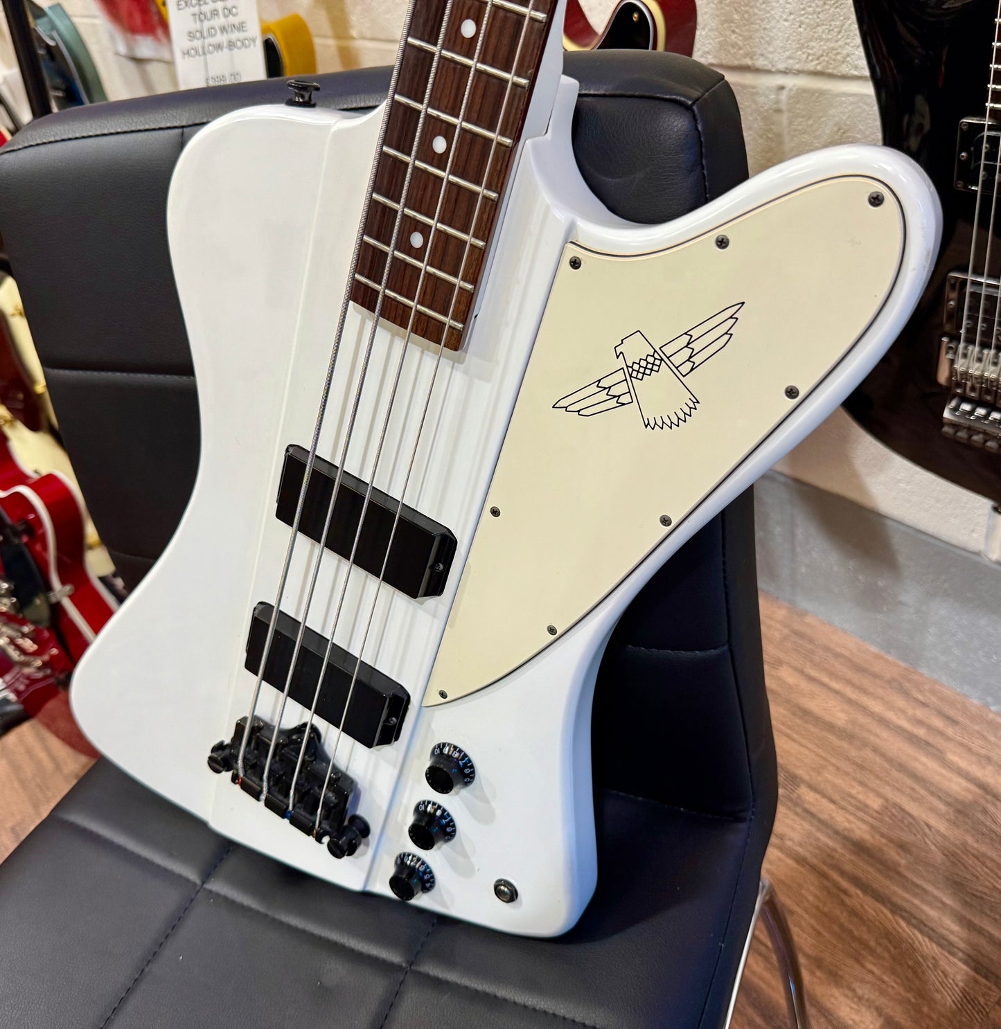 🔥RARE WHITE🔥 Epiphone Thunderbird T-Bird Bass~ Made In Korea~ 2007 Model!