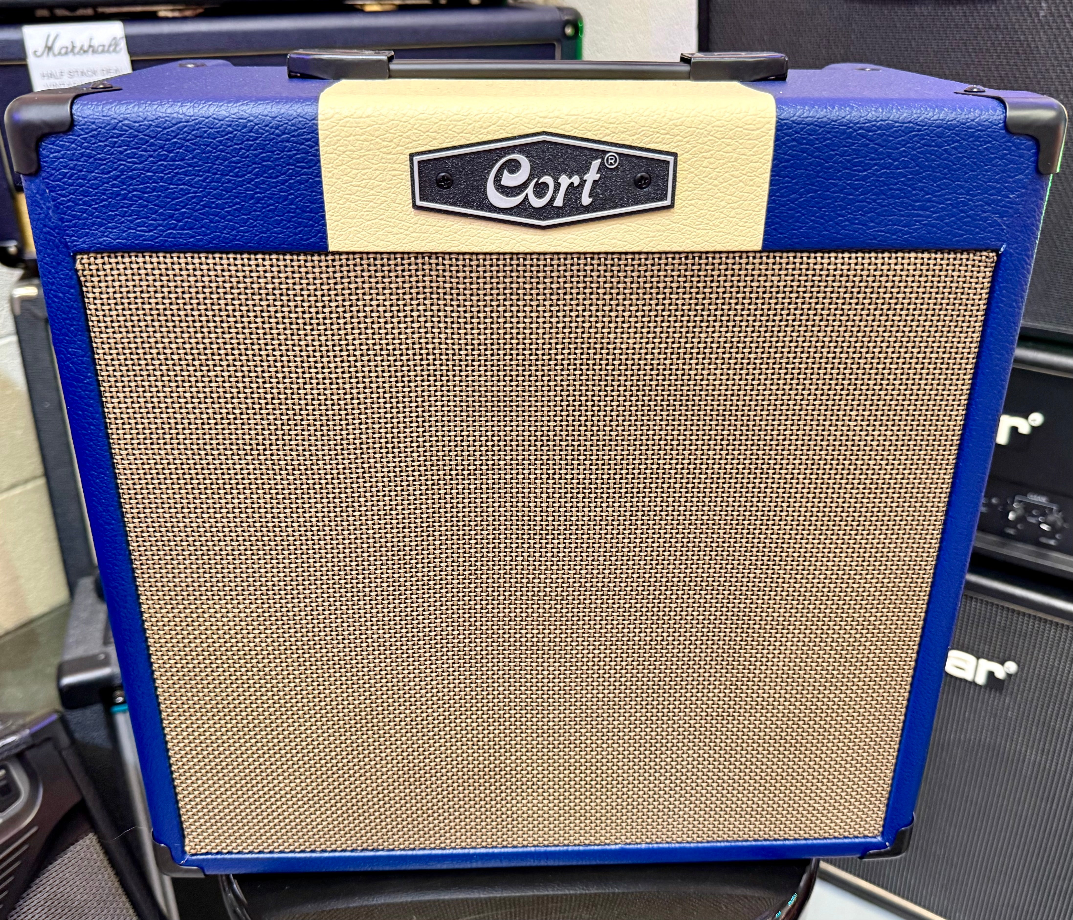 🎸NEW 2025🎸 Cort CM30-R Blue 30w Guitar Amplifier~ Combo Amp With Bluetooth!