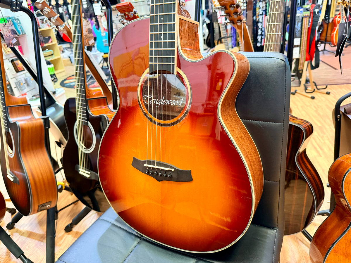 Tanglewood TW4CESB Winterleaf Super Folk Electro Acoustic Guitar~ Sunburst Gloss