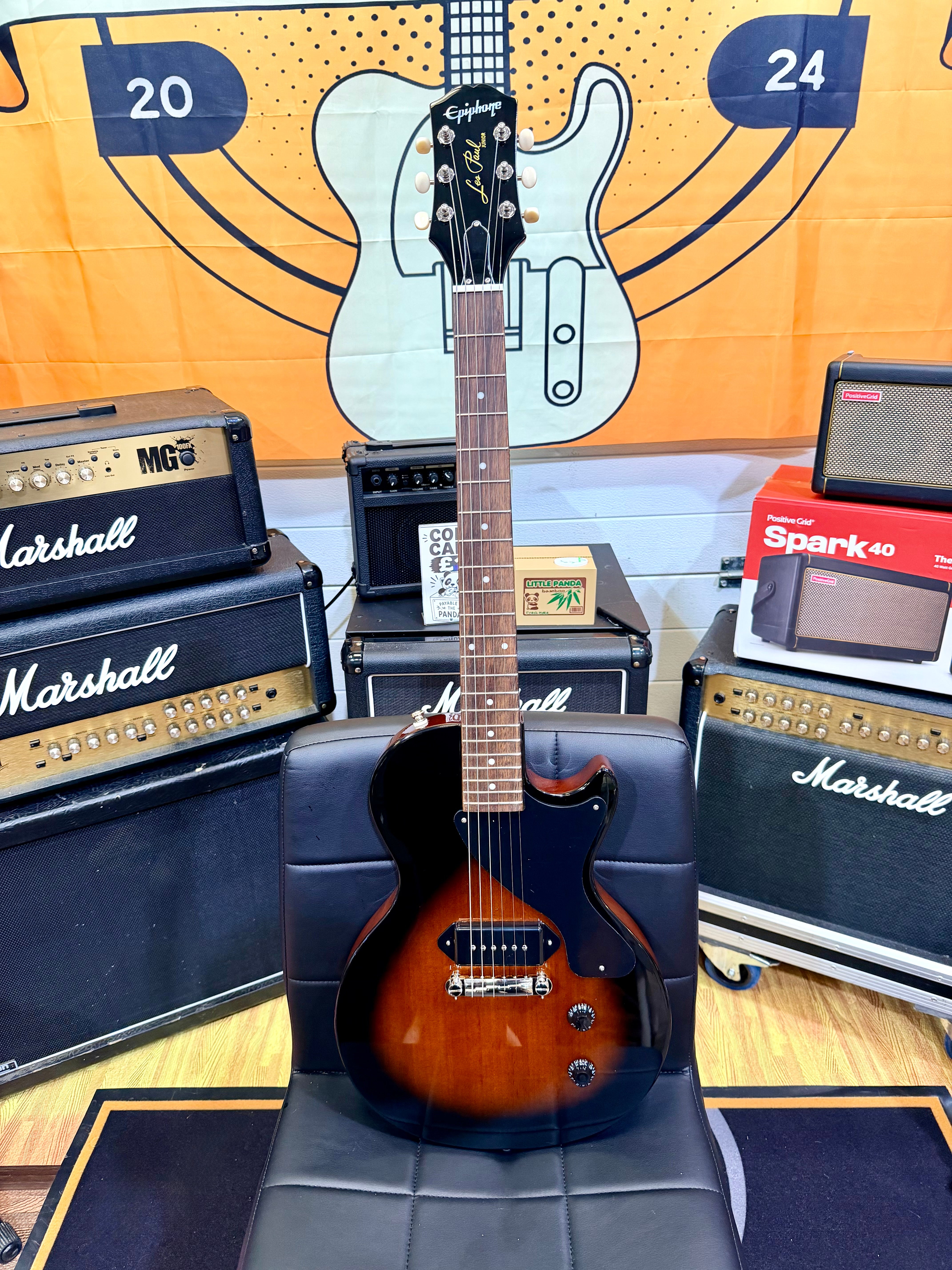 🔥EX-DEMO🔥 2025 Epiphone Les Paul Junior P90 Electric Guitar~ Tobacco Burst!