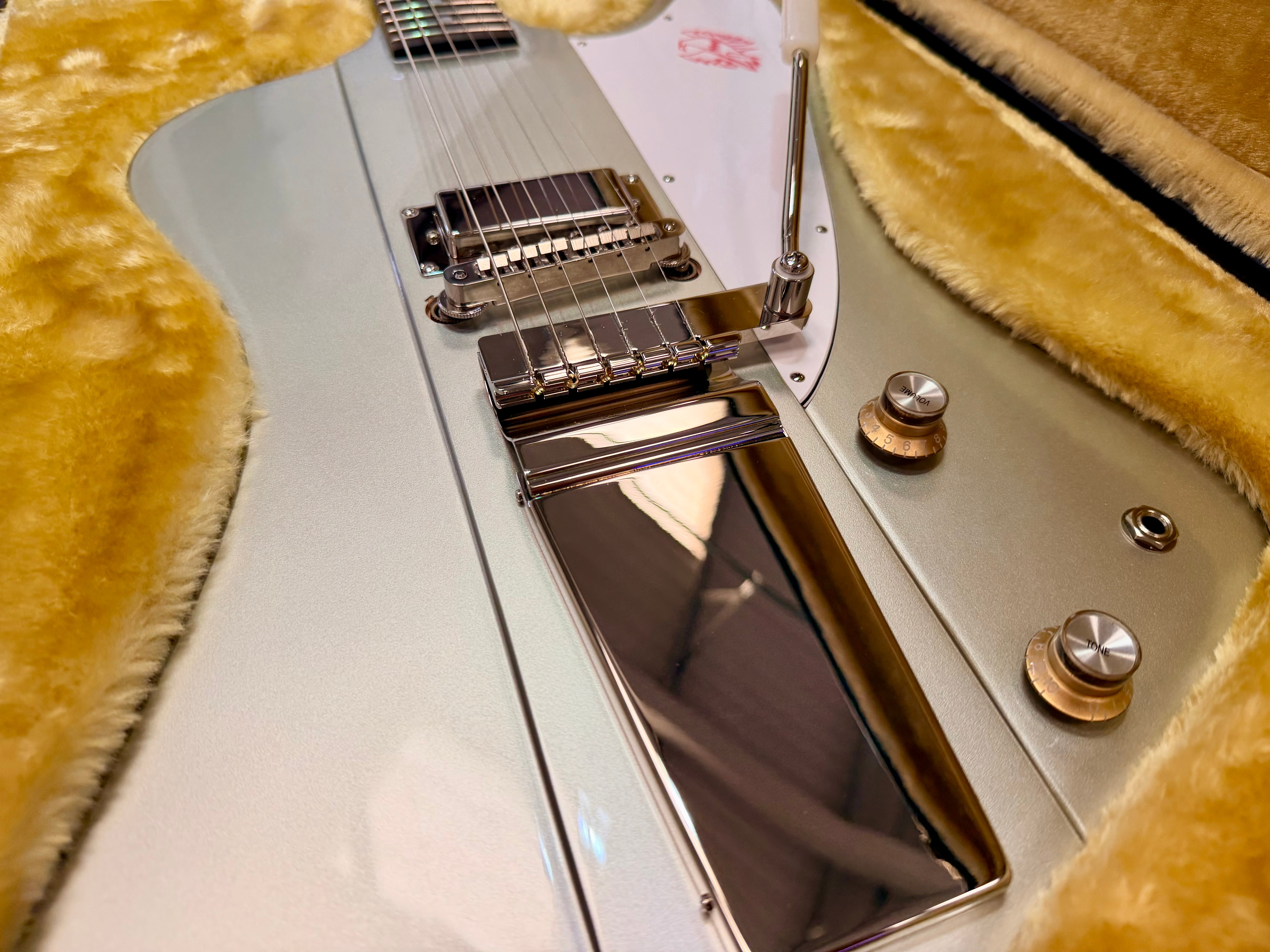 ✨2024✨ Epiphone Inspired By Gibson Custom 1963 Firebird I Silver Mist~ Maestro