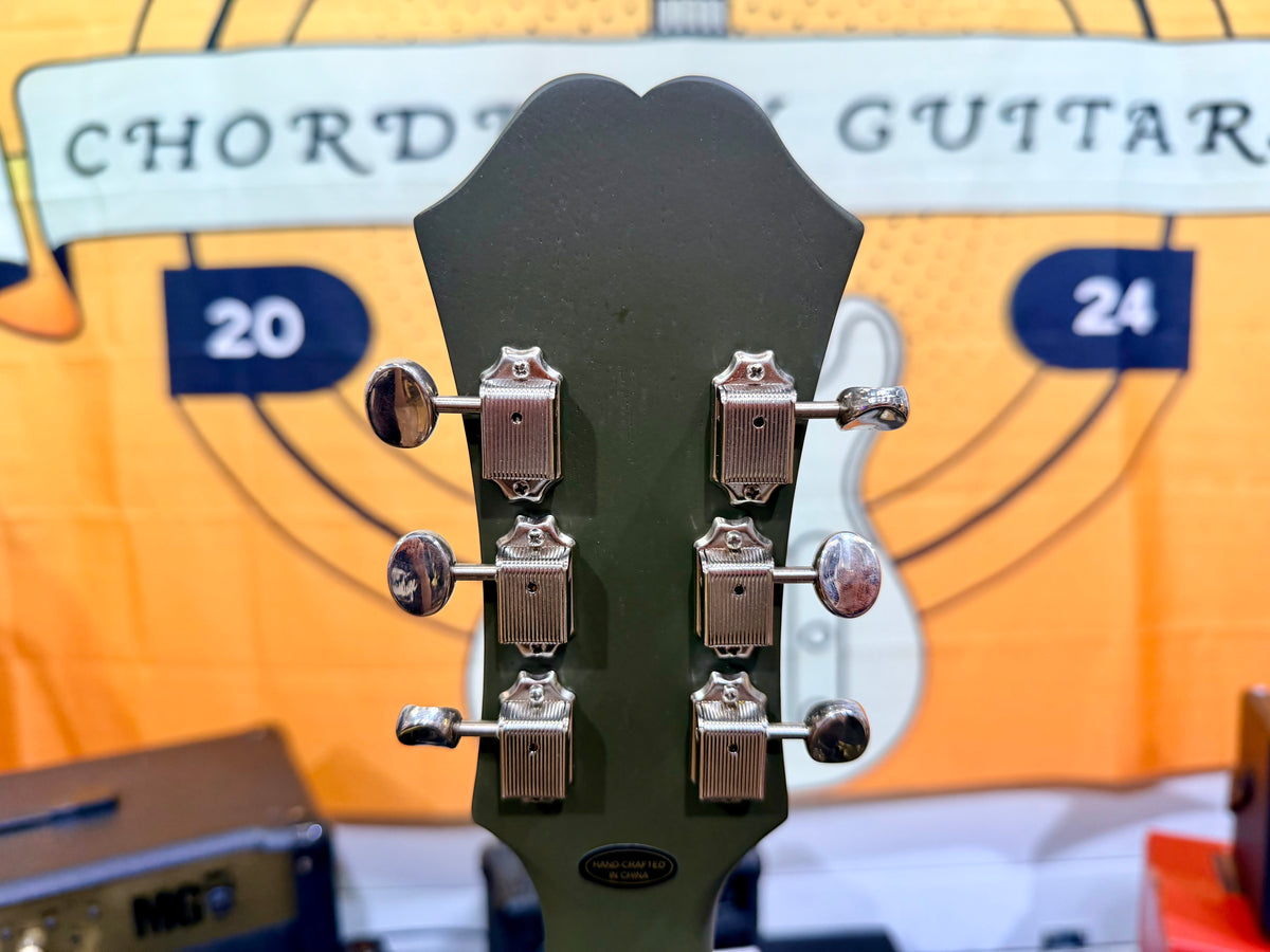 ✨2024✨ Epiphone Casino Worn Olive Drab Hollowbody Guitar + Hard Case~ MINT!