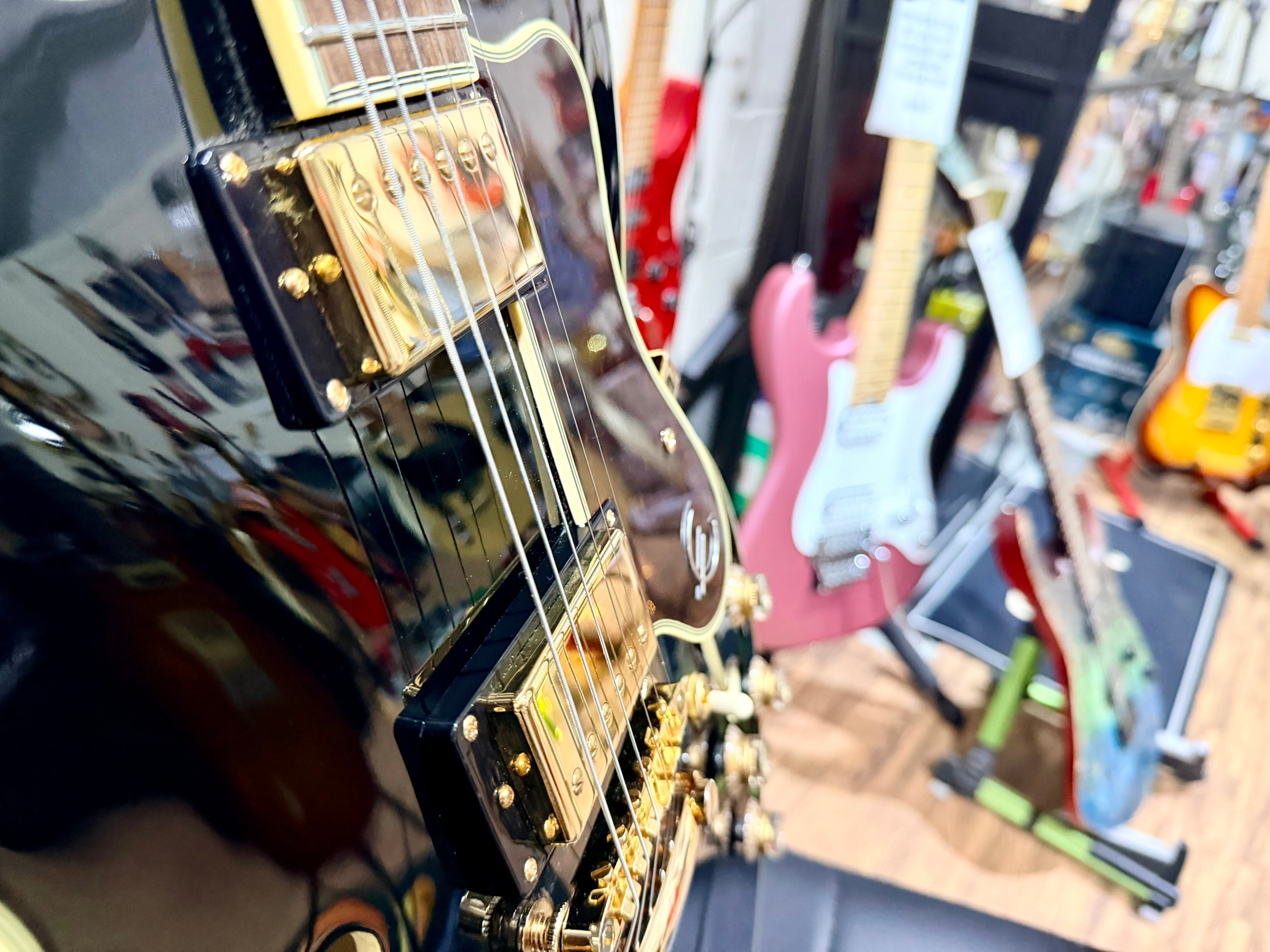 🌟MINT 2021🌟 Epiphone Sheraton II Pro Hollowbody~ Ebony Black + Hard Case!